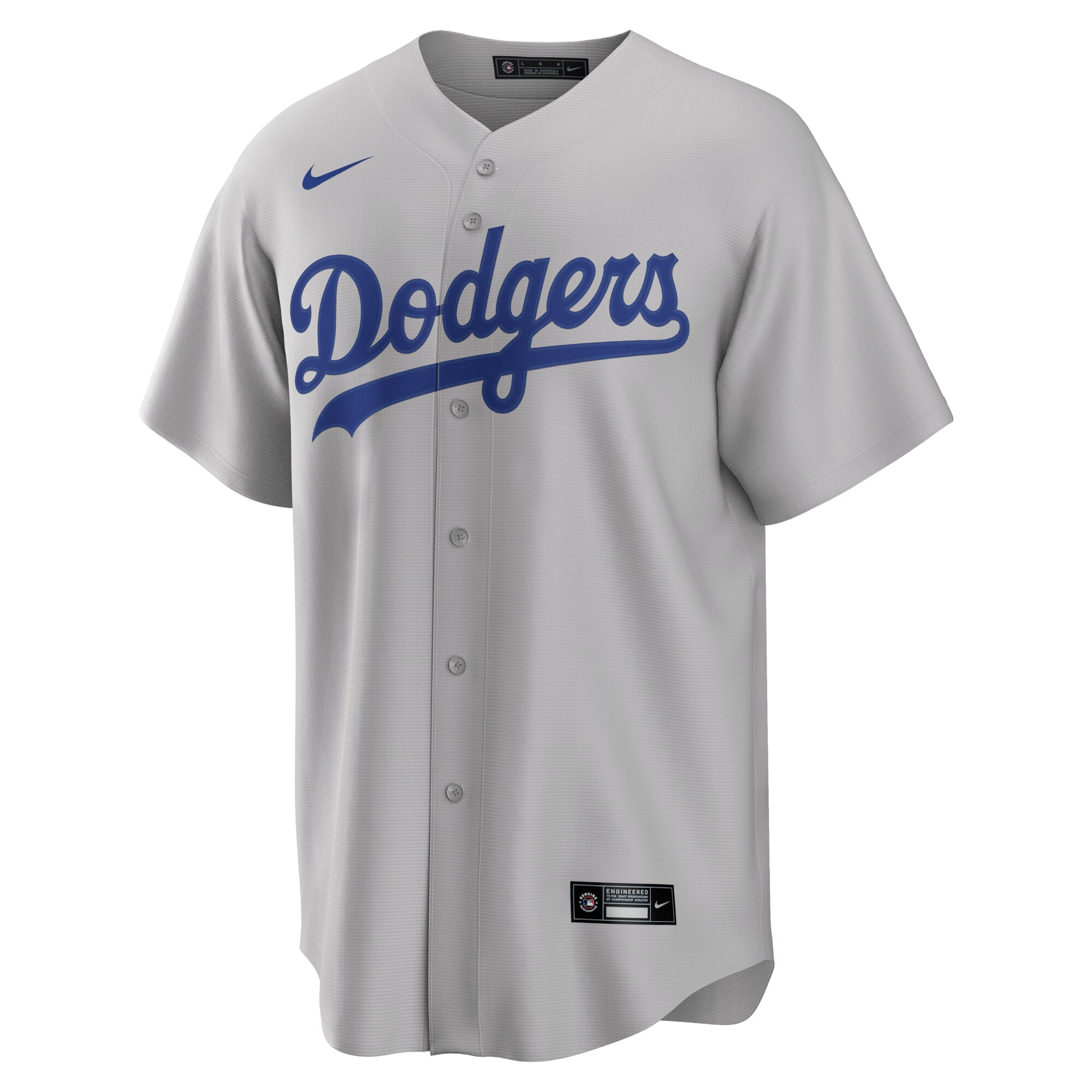 Los Angeles Dodgers Alternate Replica Team Jersey - Gray cheap jerseys for sale - CheapJerseys.Shop