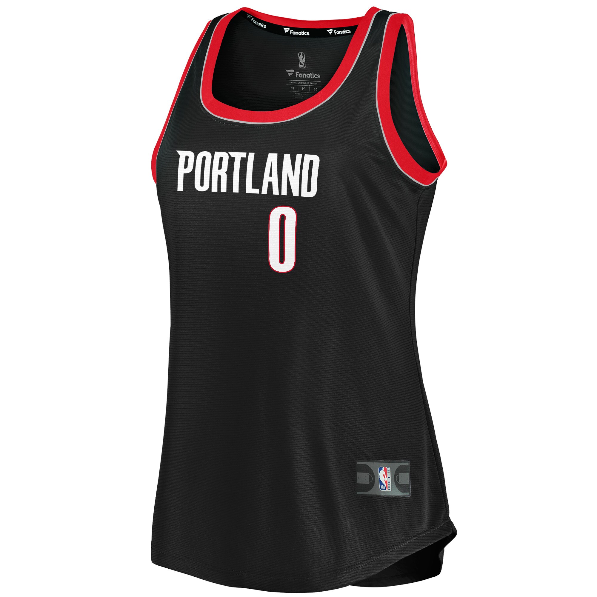 Damian Lillard Portland Trail Blazers Fanatics Women's Fast Break Tank Jersey - Icon Edition - Black cheap jerseys for sale - CheapJerseys.Shop