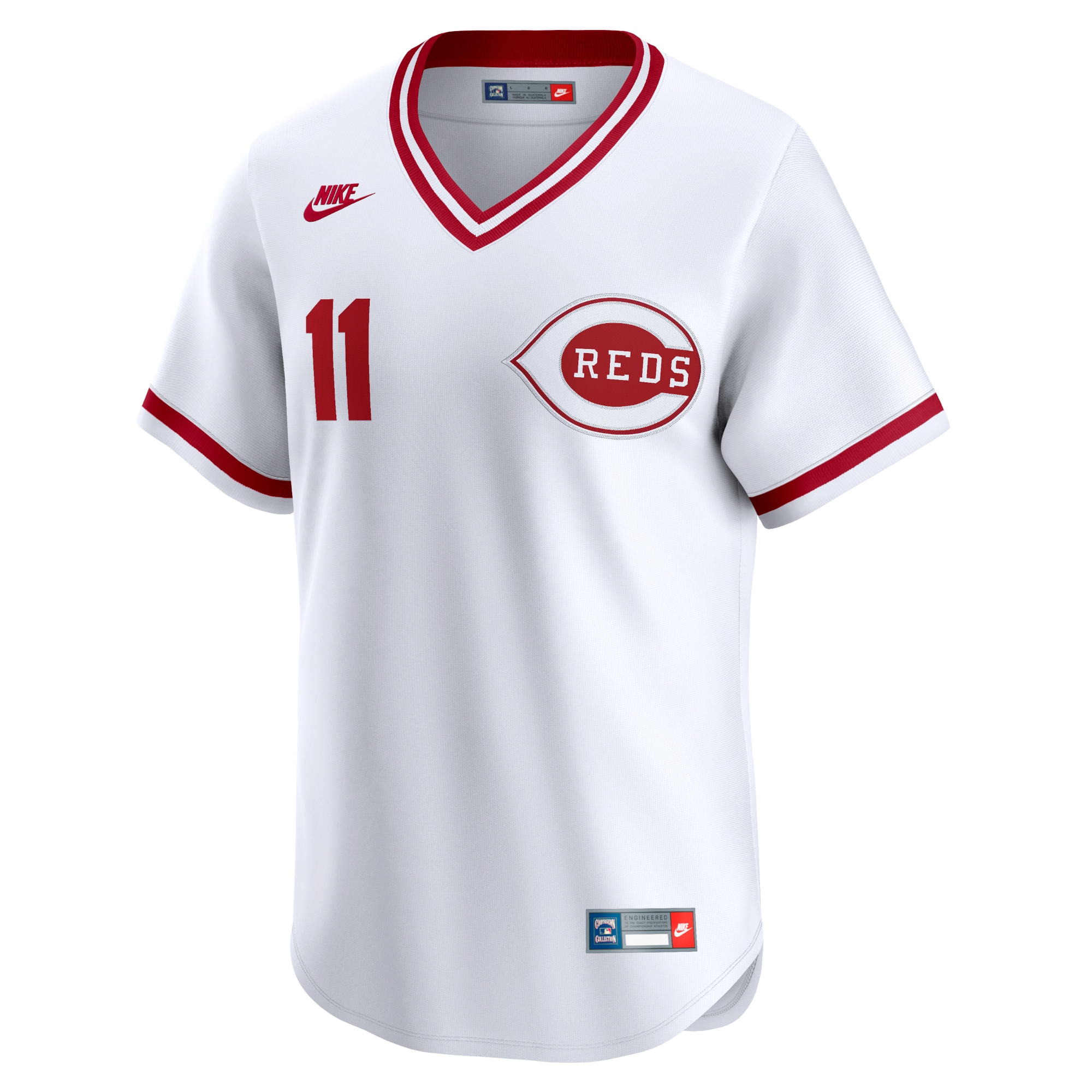Barry Larkin Cincinnati Reds Throwback Cooperstown Limited Jersey - White cheap jerseys for sale - CheapJerseys.Shop