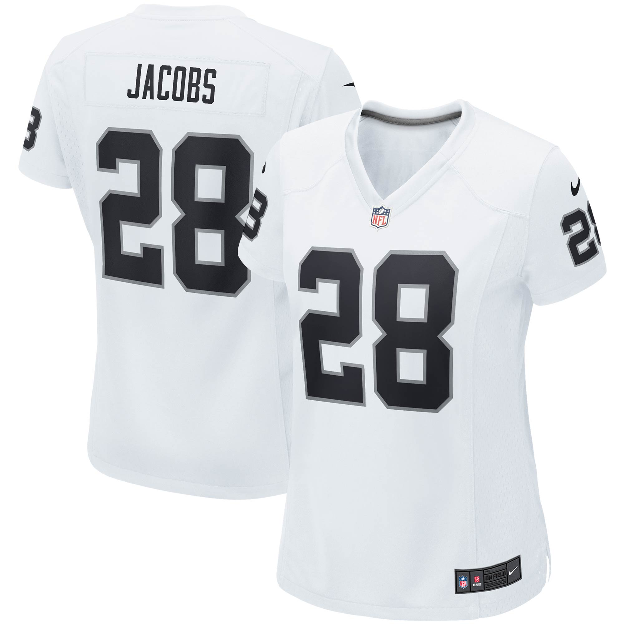 Josh Jacobs Las Vegas Raiders Women's Player Game Team Jersey - White cheap jerseys for sale - CheapJerseys.Shop