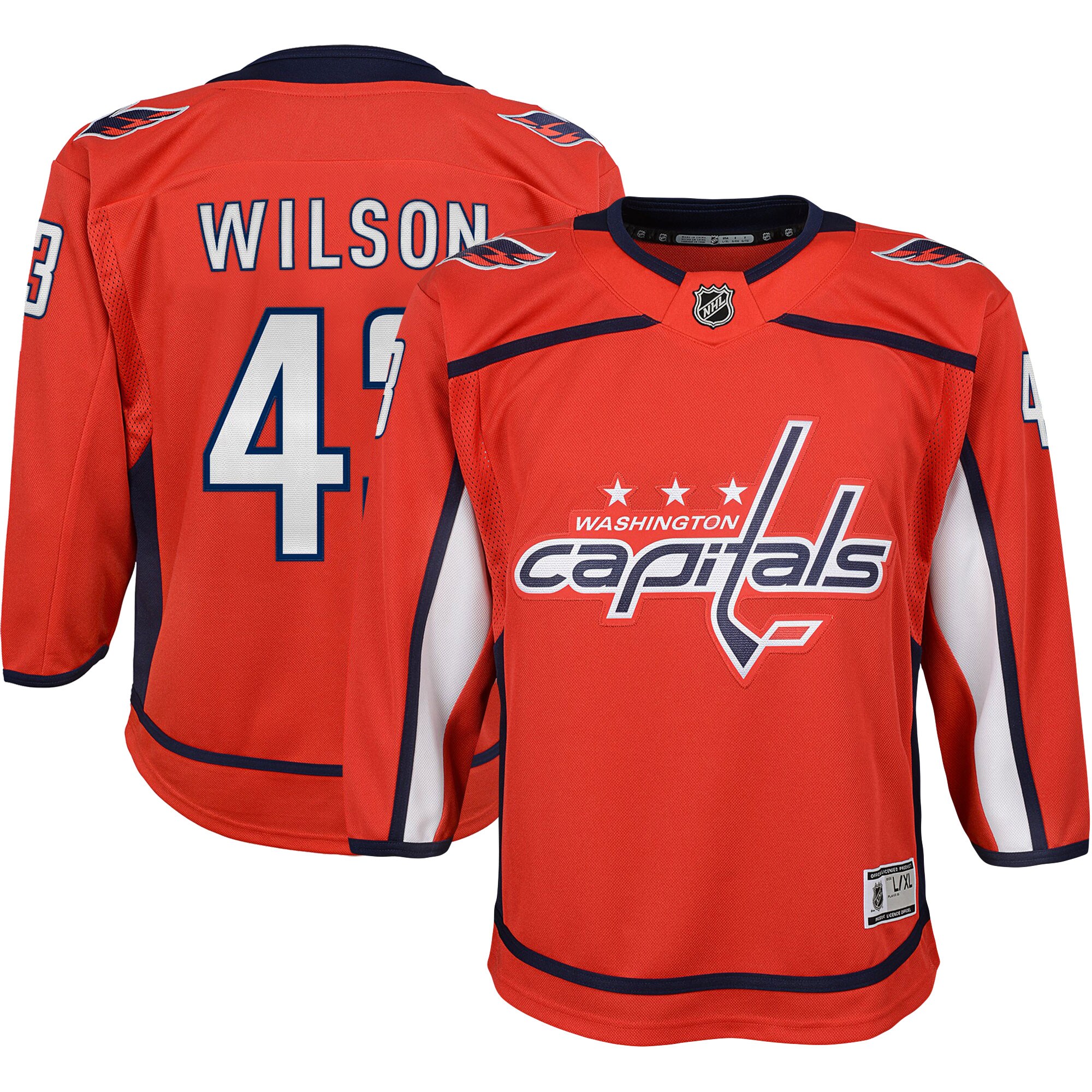 Tom Wilson Washington Capitals Youth 2022\/23 Premier Player Jersey - Red cheap jerseys for sale - CheapJerseys.Shop