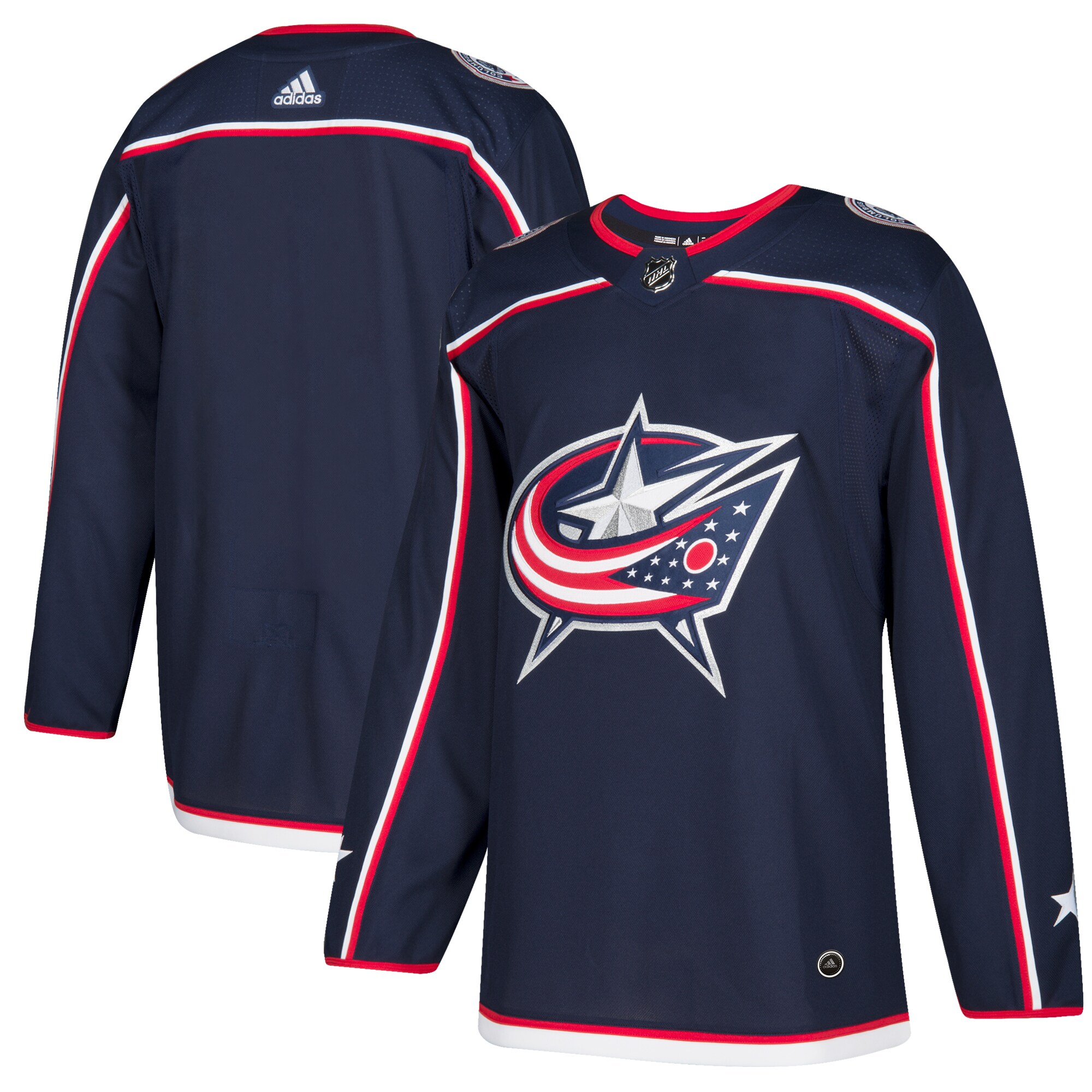 Columbus Blue Jackets Home Authentic Blank Jersey - Navy cheap jerseys for sale - CheapJerseys.Shop