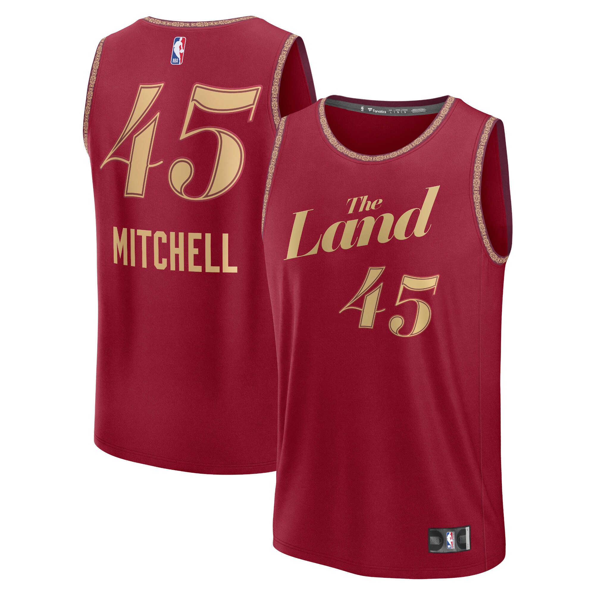 Donovan Mitchell Cleveland Cavaliers Fanatics Fast Break Jersey - Wine - City Edition cheap jerseys for sale - CheapJerseys.Shop