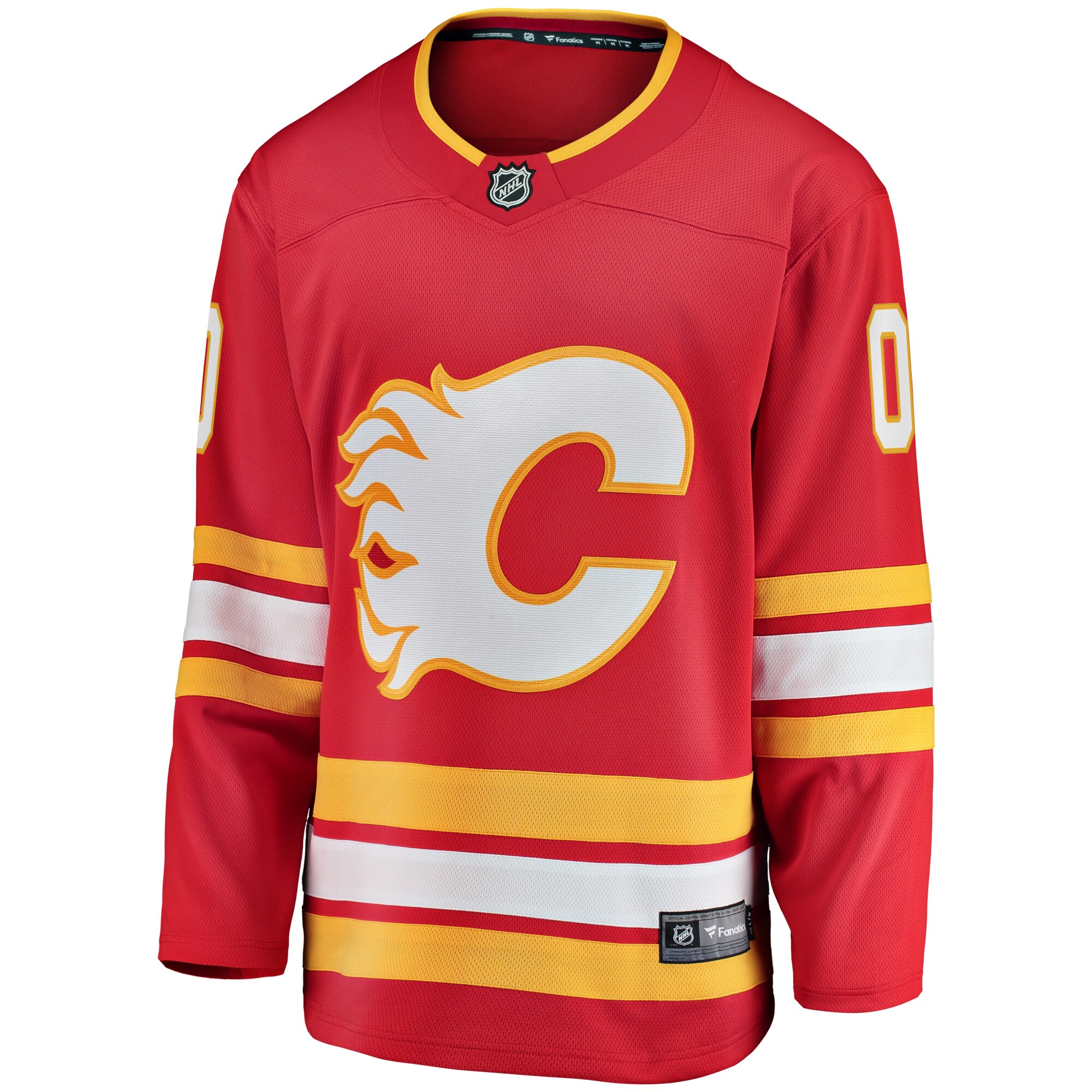 Calgary Flames Fanatics Home Breakaway Custom Jersey - Red cheap jerseys for sale - CheapJerseys.Shop