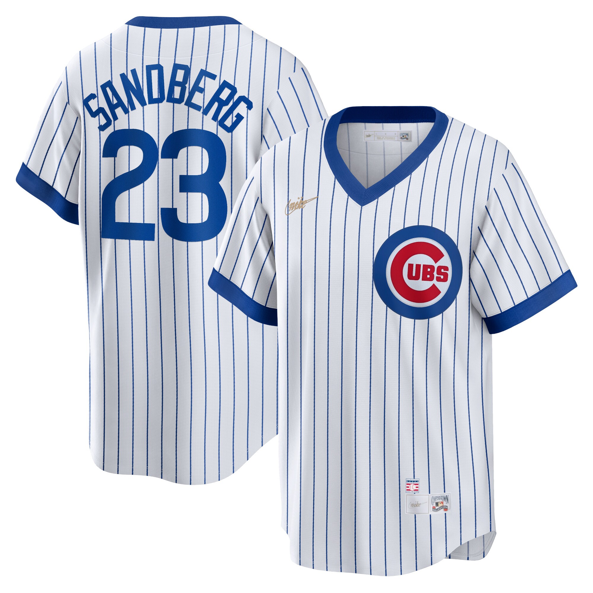 Ryne Sandberg Chicago Cubs Home Cooperstown Collection Player Jersey - White cheap jerseys for sale - CheapJerseys.Shop
