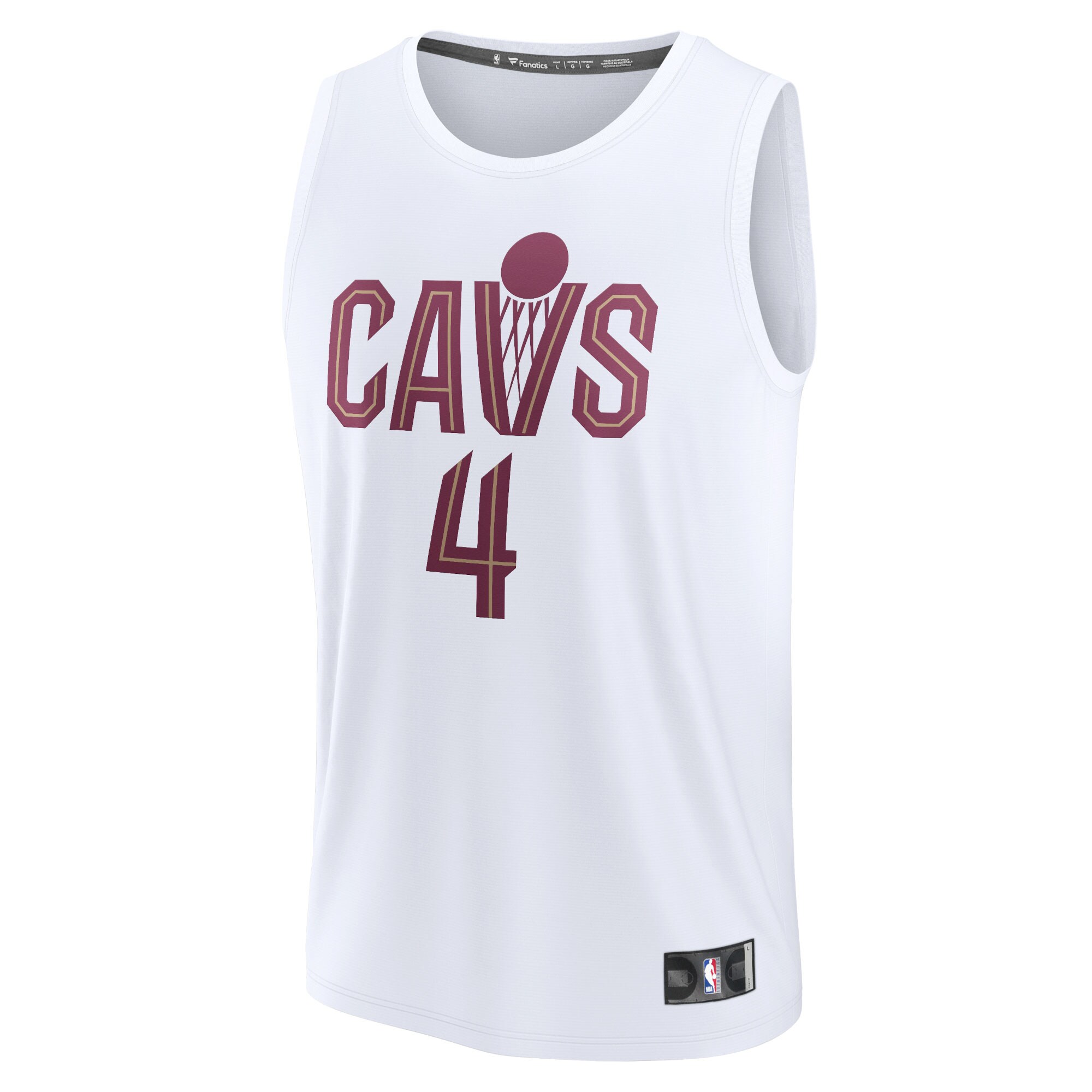 Evan Mobley Cleveland Cavaliers Fanatics Fast Break Replica Player Jersey - Association Edition - White cheap jerseys for sale - CheapJerseys.Shop