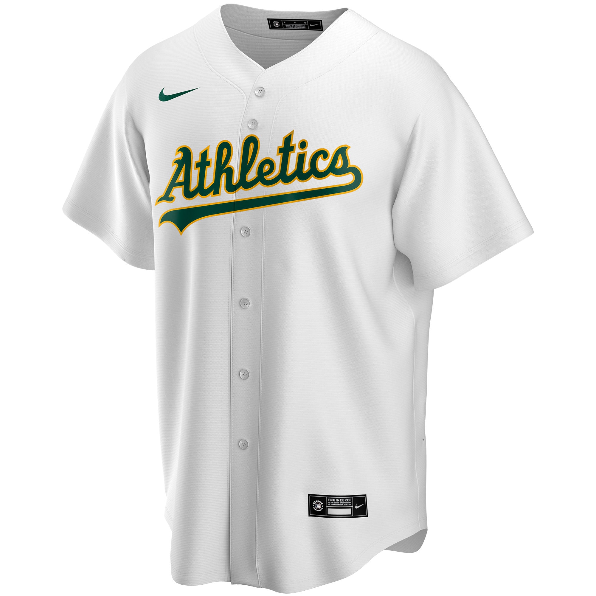 Oakland Athletics Home Replica Custom Jersey - White cheap jerseys for sale - CheapJerseys.Shop