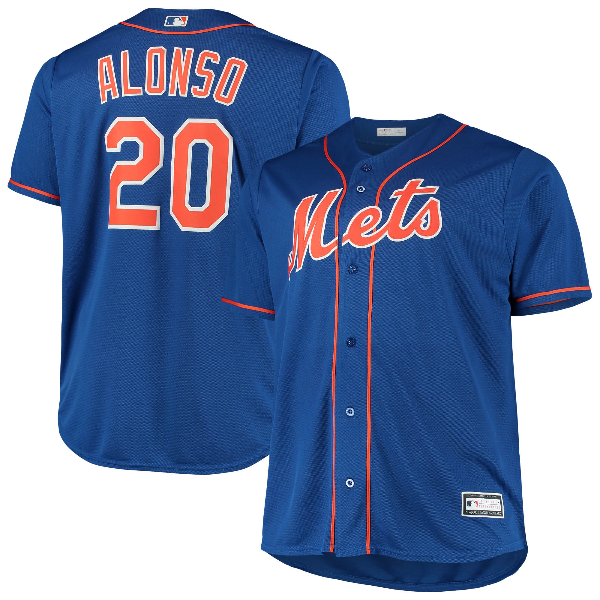 Pete Alonso New York Mets Big & Tall Replica Player Jersey - Royal cheap jerseys for sale - CheapJerseys.Shop