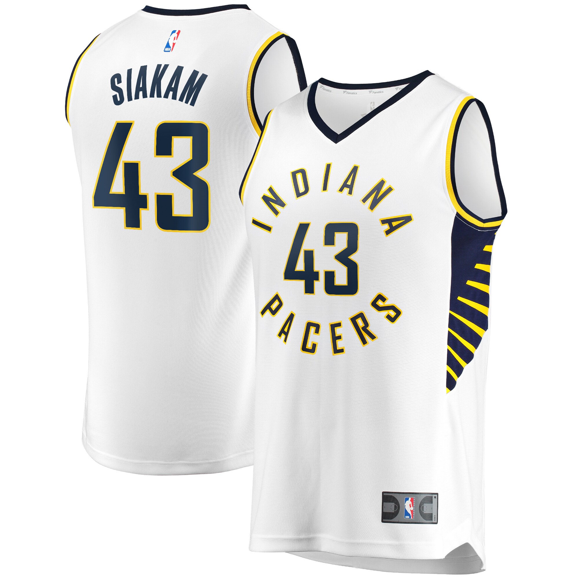 Pascal Siakam Indiana Pacers Fanatics Youth Fast Break Player Jersey - Association Edition - White cheap jerseys for sale - CheapJerseys.Shop