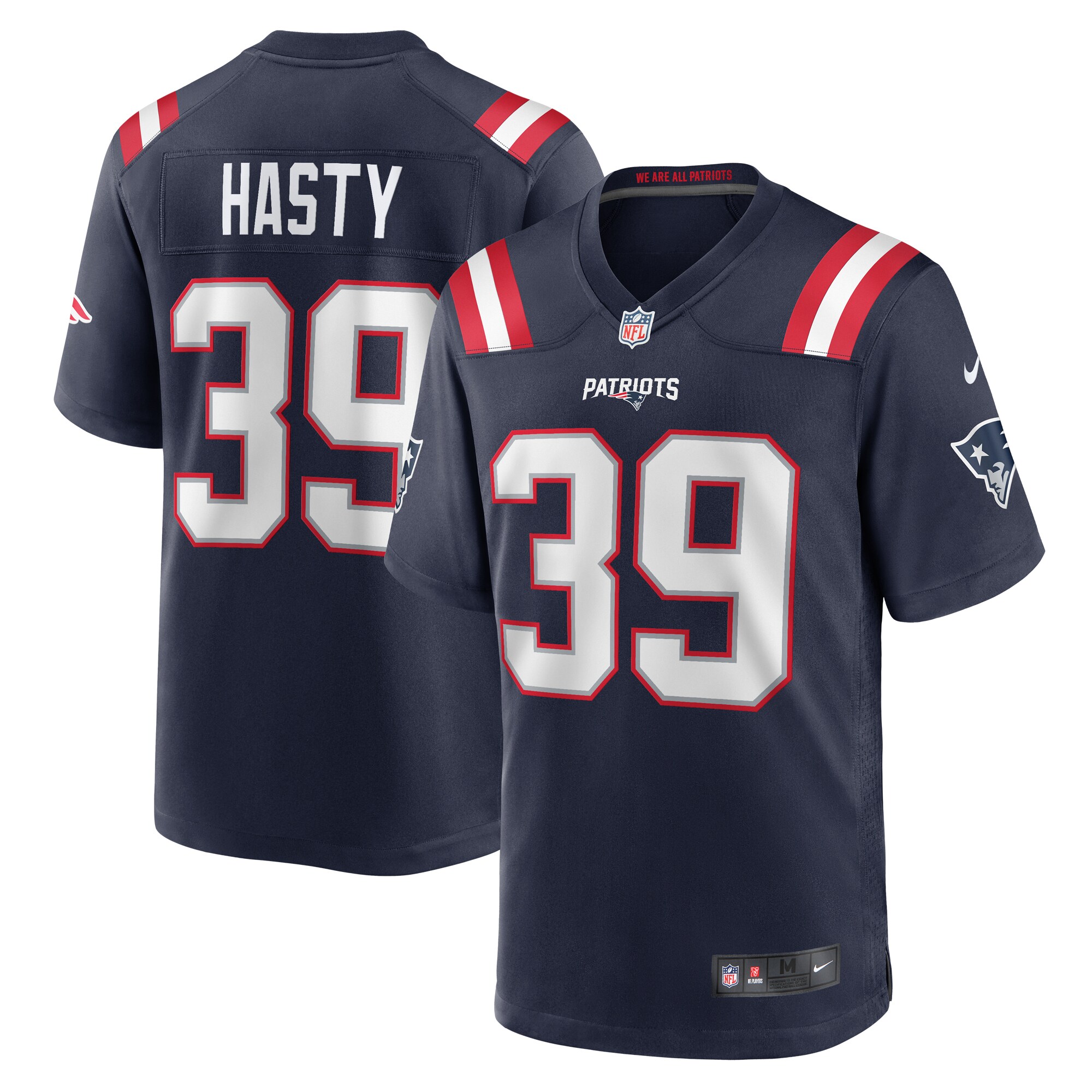 Jamycal Hasty New England Patriots Team Game Jersey - Navy cheap jerseys for sale - CheapJerseys.Shop