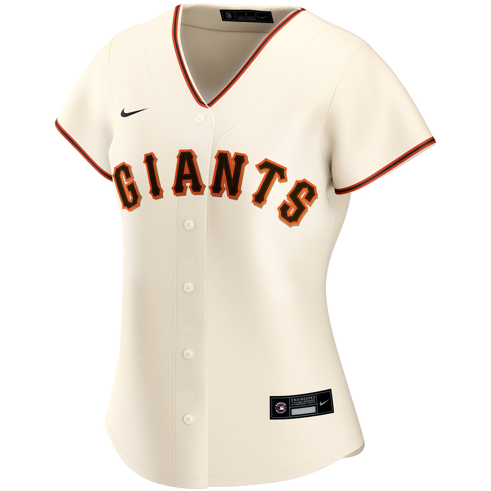 San Francisco Giants Women's Home Replica Custom Jersey - Cream cheap jerseys for sale - CheapJerseys.Shop