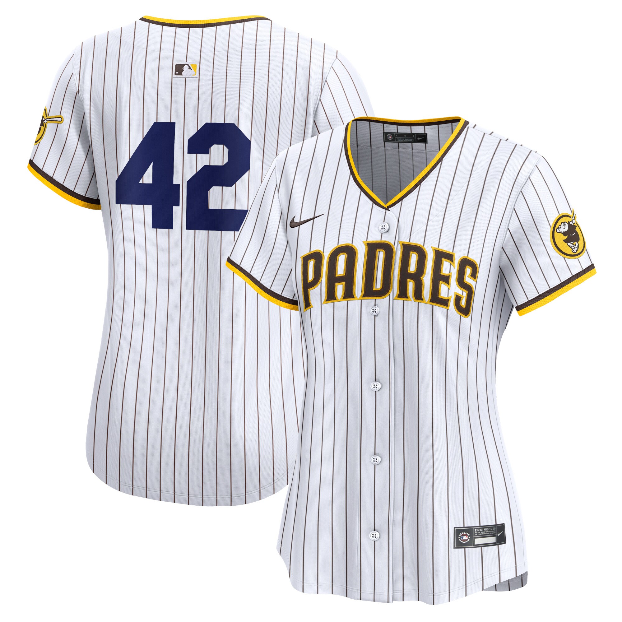 San Diego Padres Women's 2024 Jackie Robinson Day Home Limited Jersey\u00c2\u00a0\u00e2\u20ac\u201c White cheap jerseys for sale - CheapJerseys.Shop