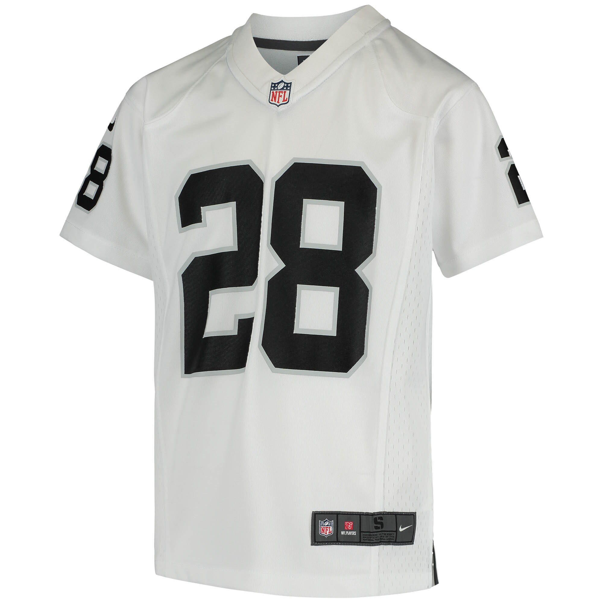 Josh Jacobs Las Vegas Raiders Youth Game Jersey - White cheap jerseys for sale - CheapJerseys.Shop
