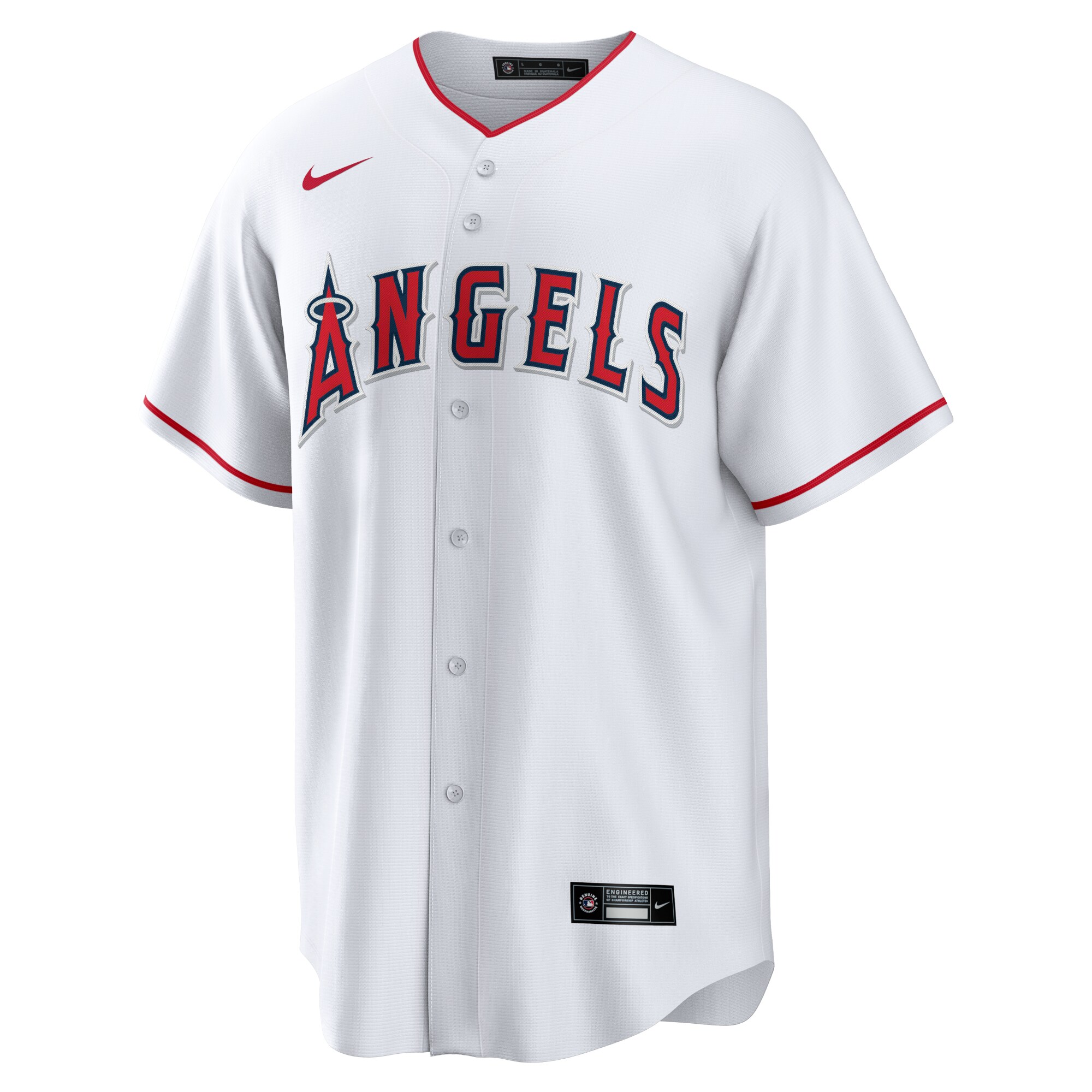 Mike Trout Los Angeles Angels Home Replica Player Name Jersey - White cheap jerseys for sale - CheapJerseys.Shop