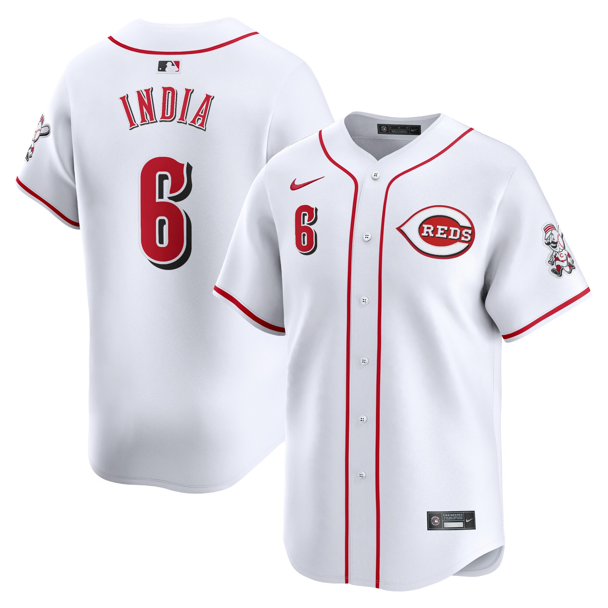 Jonathan India Cincinnati Reds Home Limited Player Jersey - White cheap jerseys for sale - CheapJerseys.Shop