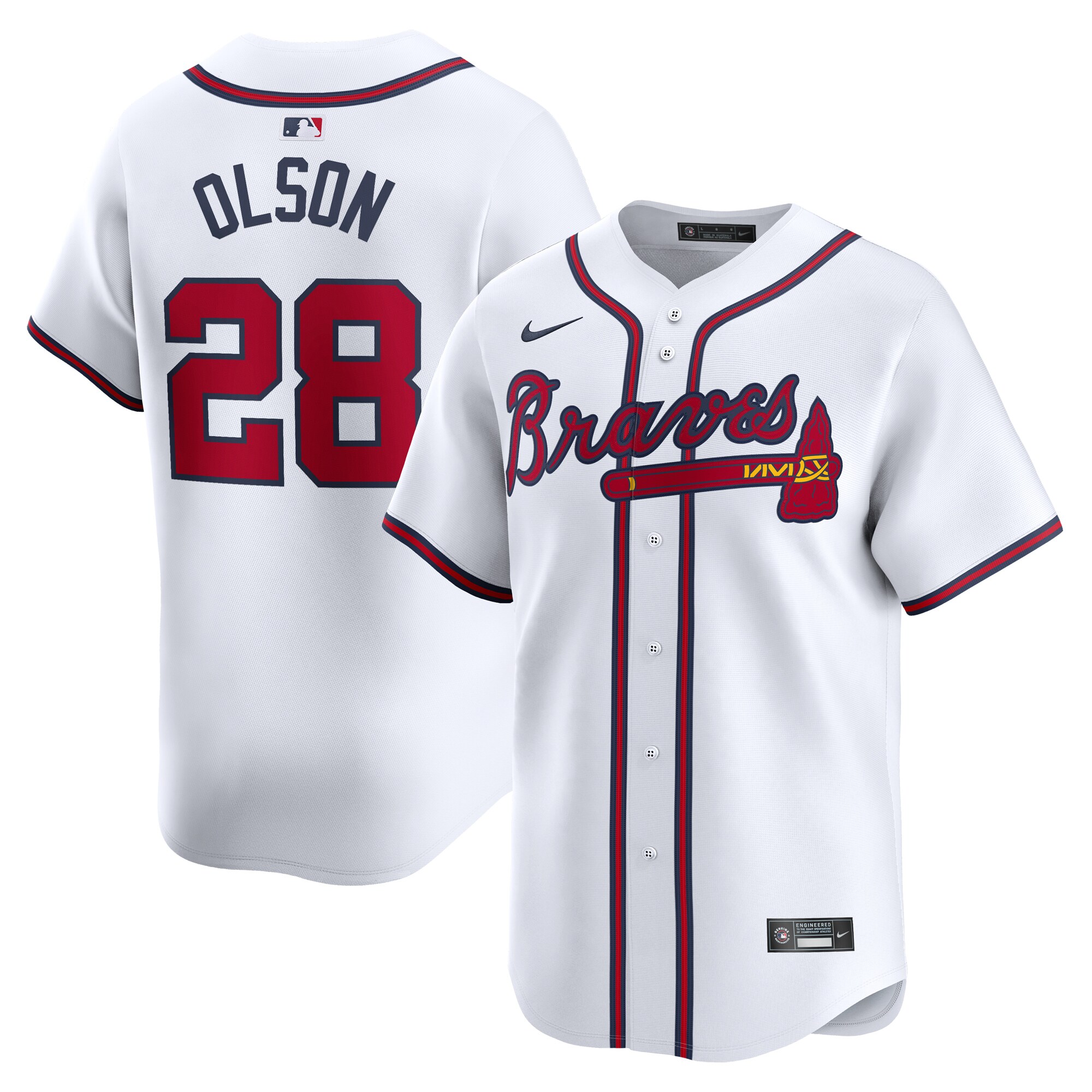 Matt Olson Atlanta Braves Youth Home Limited Player Jersey - White cheap jerseys for sale - CheapJerseys.Shop