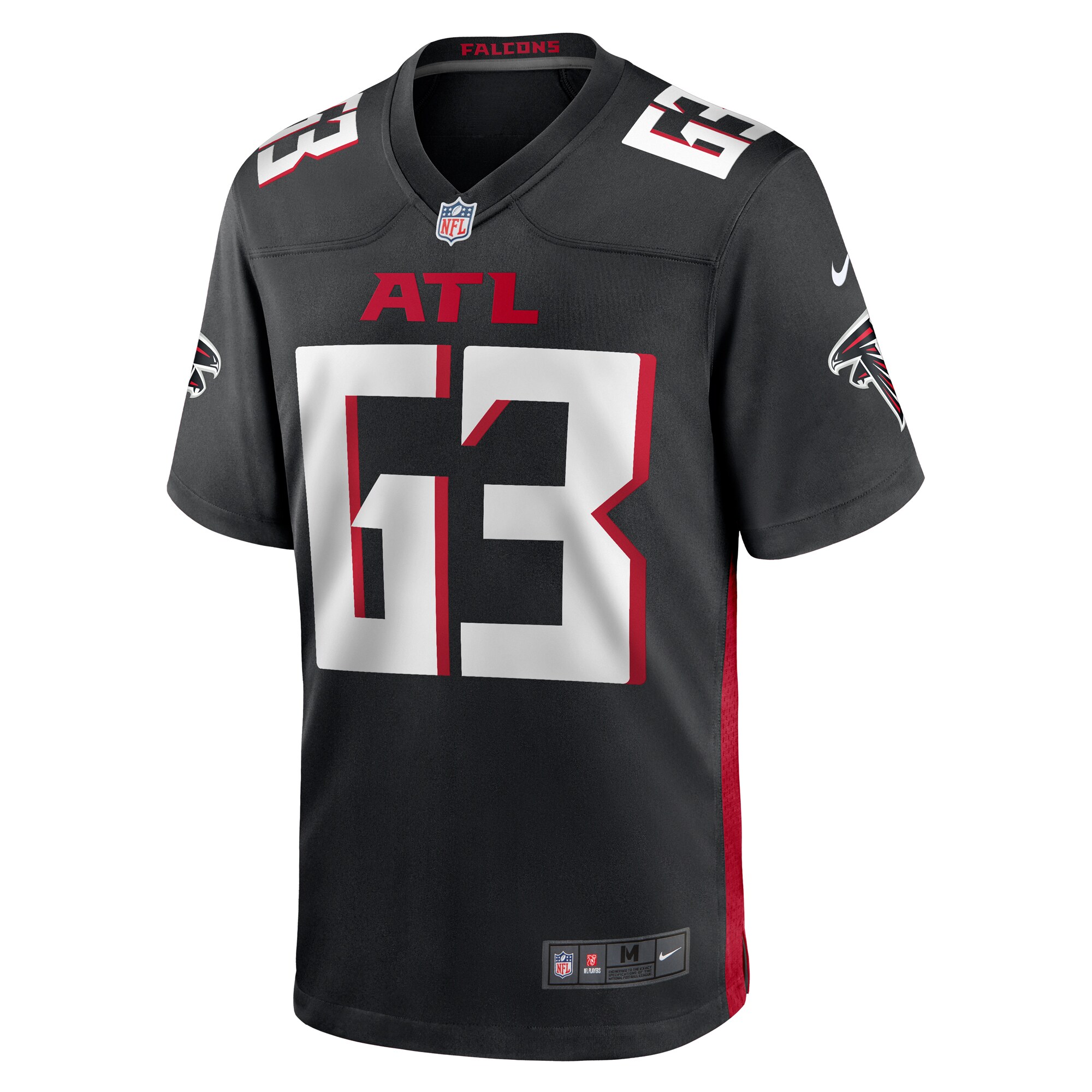 Chris Lindstrom Atlanta Falcons Team Game Jersey - Black cheap jerseys for sale - CheapJerseys.Shop