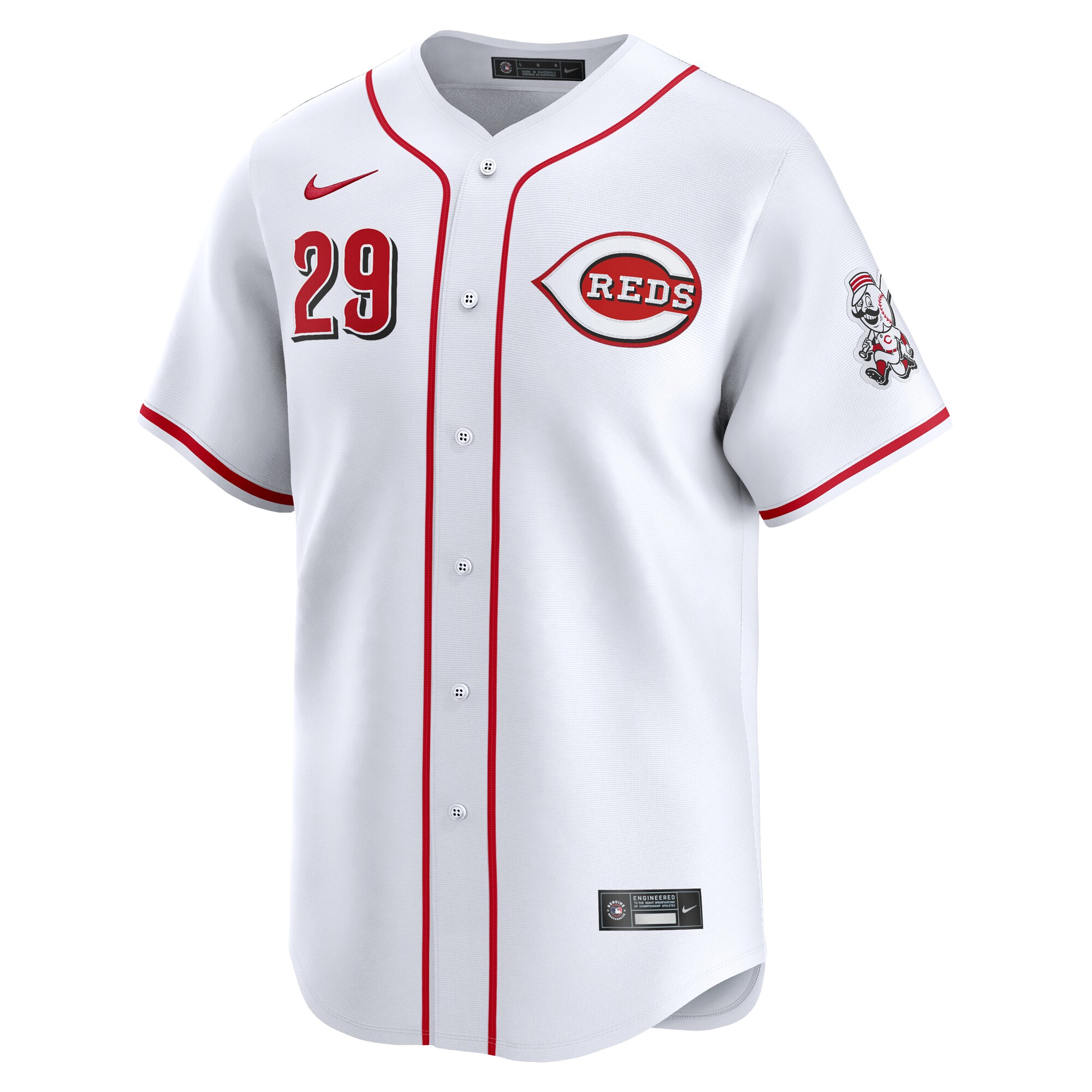 TJ Friedl Cincinnati Reds Home Limited Player Jersey - White cheap jerseys for sale - CheapJerseys.Shop