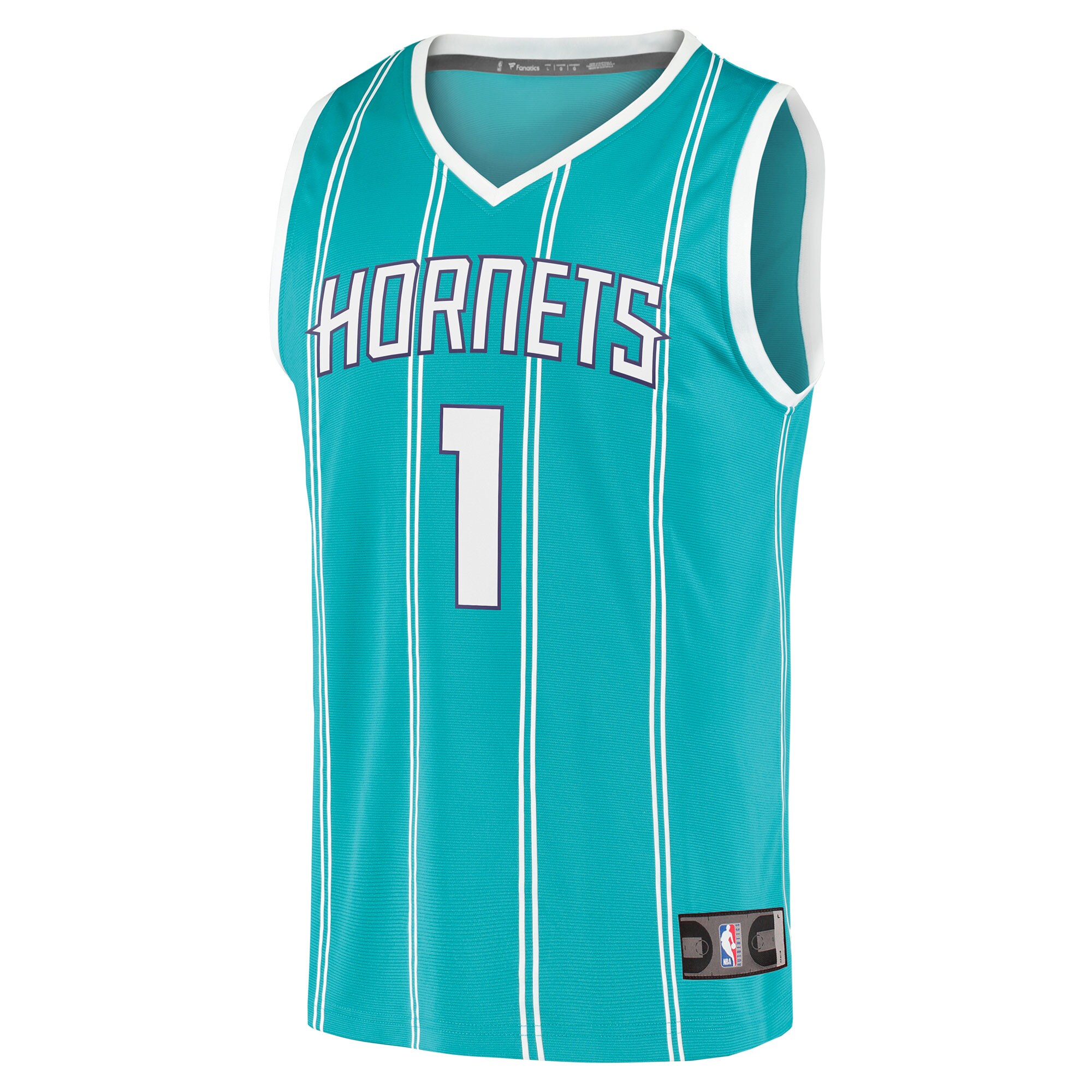 LaMelo Ball Charlotte Hornets Fanatics Fast Break Replica Jersey - Icon Edition - Teal cheap jerseys for sale - CheapJerseys.Shop