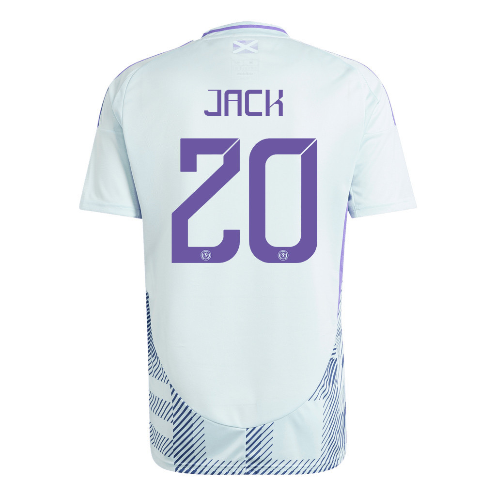 Ryan Jack 20 Scotland National Team 2024 Away Men Jersey - White cheap jerseys for sale - CheapJerseys.Shop