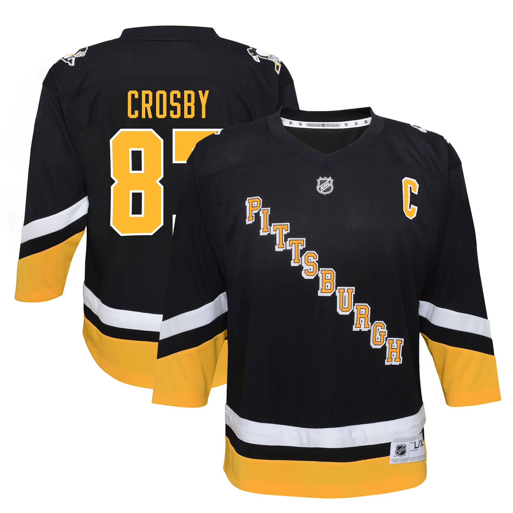 Sidney Crosby Pittsburgh Penguins Preschool 2021\/22 Alternate Replica Player Jersey - Black cheap jerseys for sale - CheapJerseys.Shop