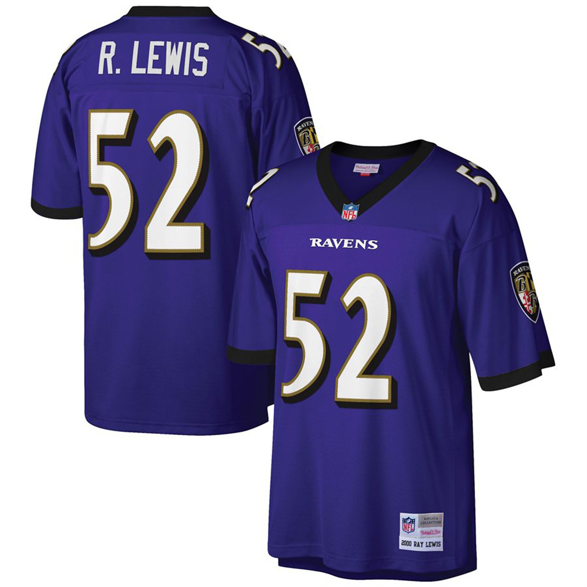Ray Lewis Baltimore Ravens Mitchell & Ness Big & Tall 2000 Retired Player Replica Jersey - Purple cheap jerseys for sale - CheapJerseys.Shop