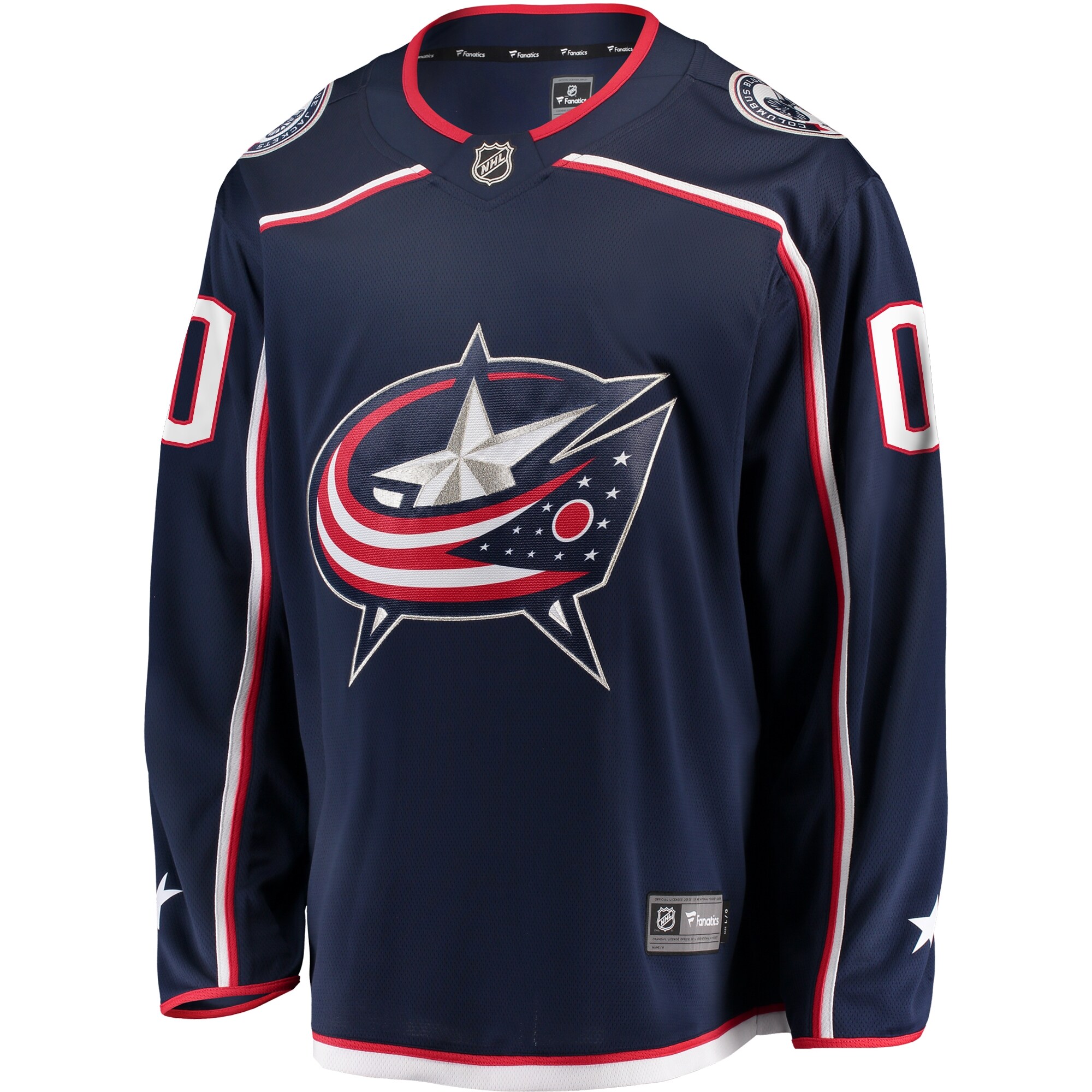 Columbus Blue Jackets Fanatics Home Breakaway Custom Jersey - Navy cheap jerseys for sale - CheapJerseys.Shop