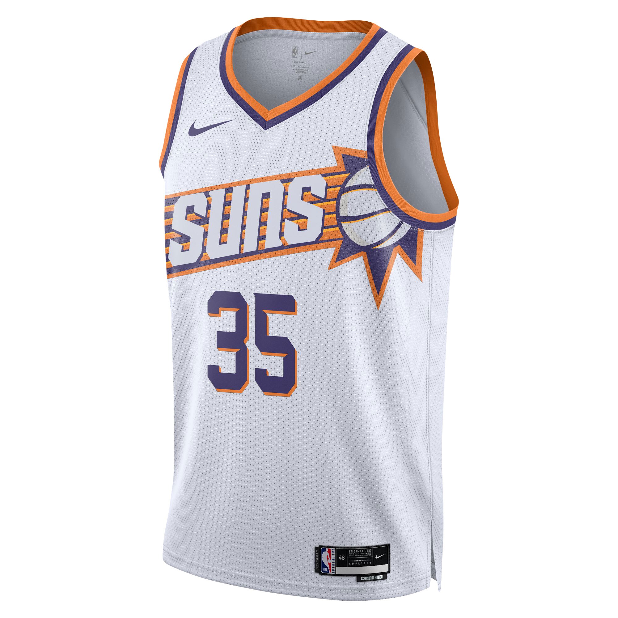 Kevin Durant Phoenix Suns Unisex Swingman Jersey - Association Edition - White cheap jerseys for sale - CheapJerseys.Shop