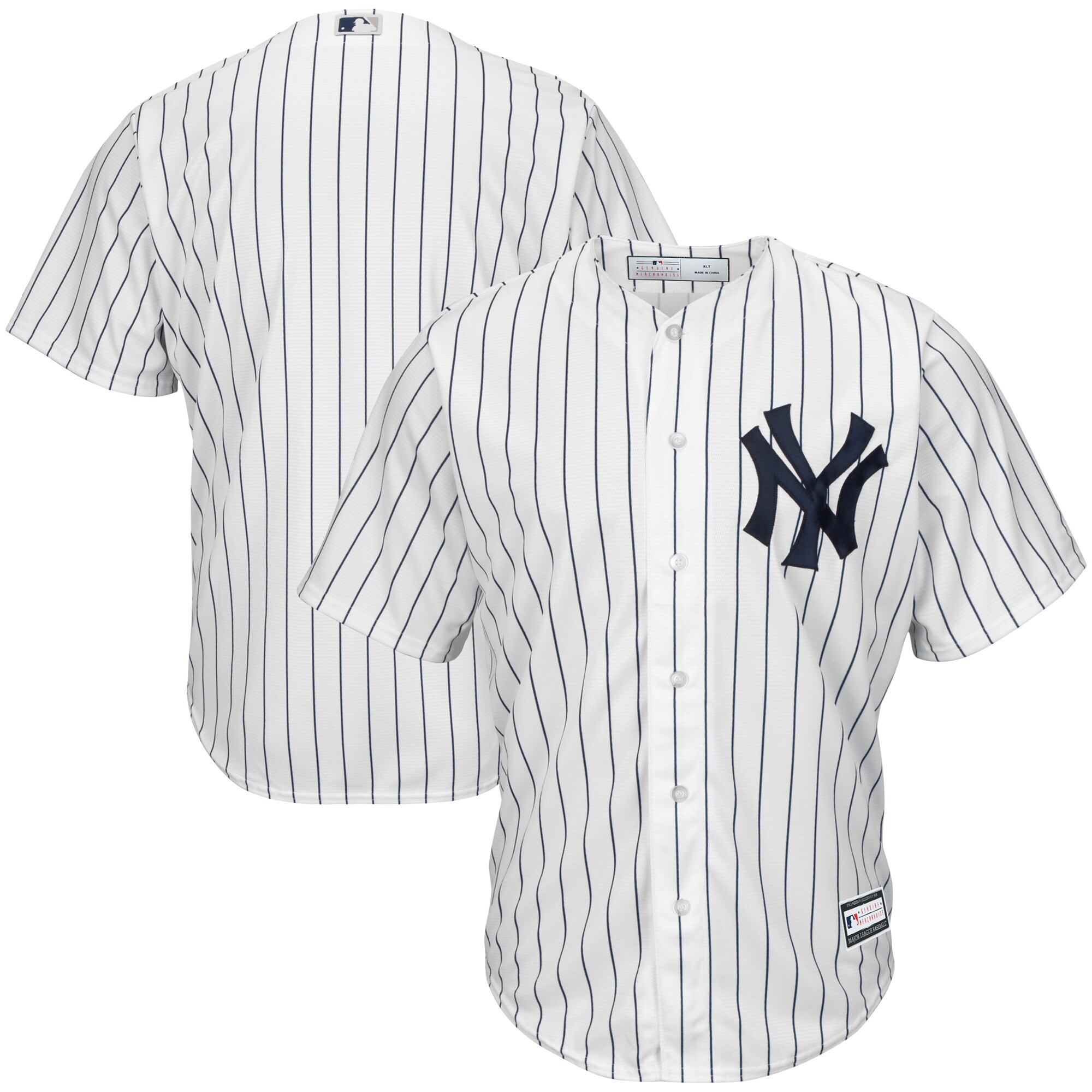 New York Yankees Big & Tall Replica Team Jersey - White cheap jerseys for sale - CheapJerseys.Shop