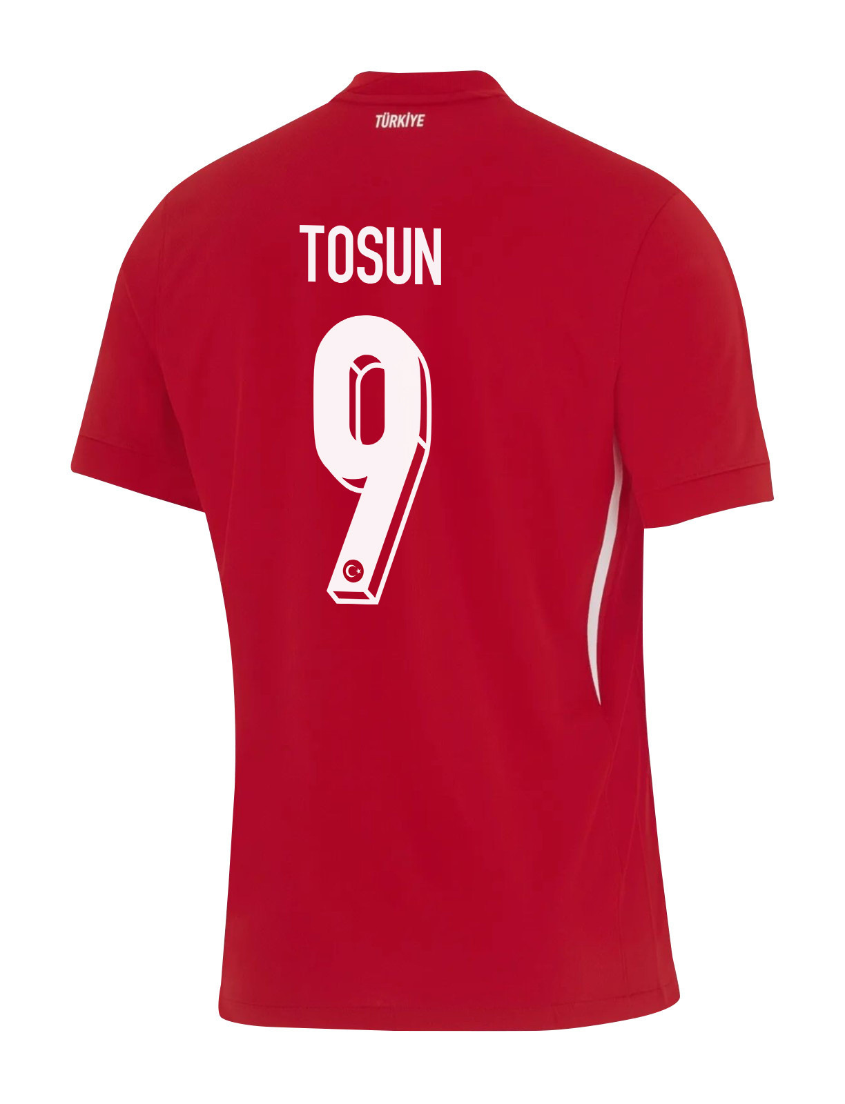 Cenk Tosun 9 Turkey National Team 2024 Away Stadium Men Jersey - Red cheap jerseys for sale - CheapJerseys.Shop