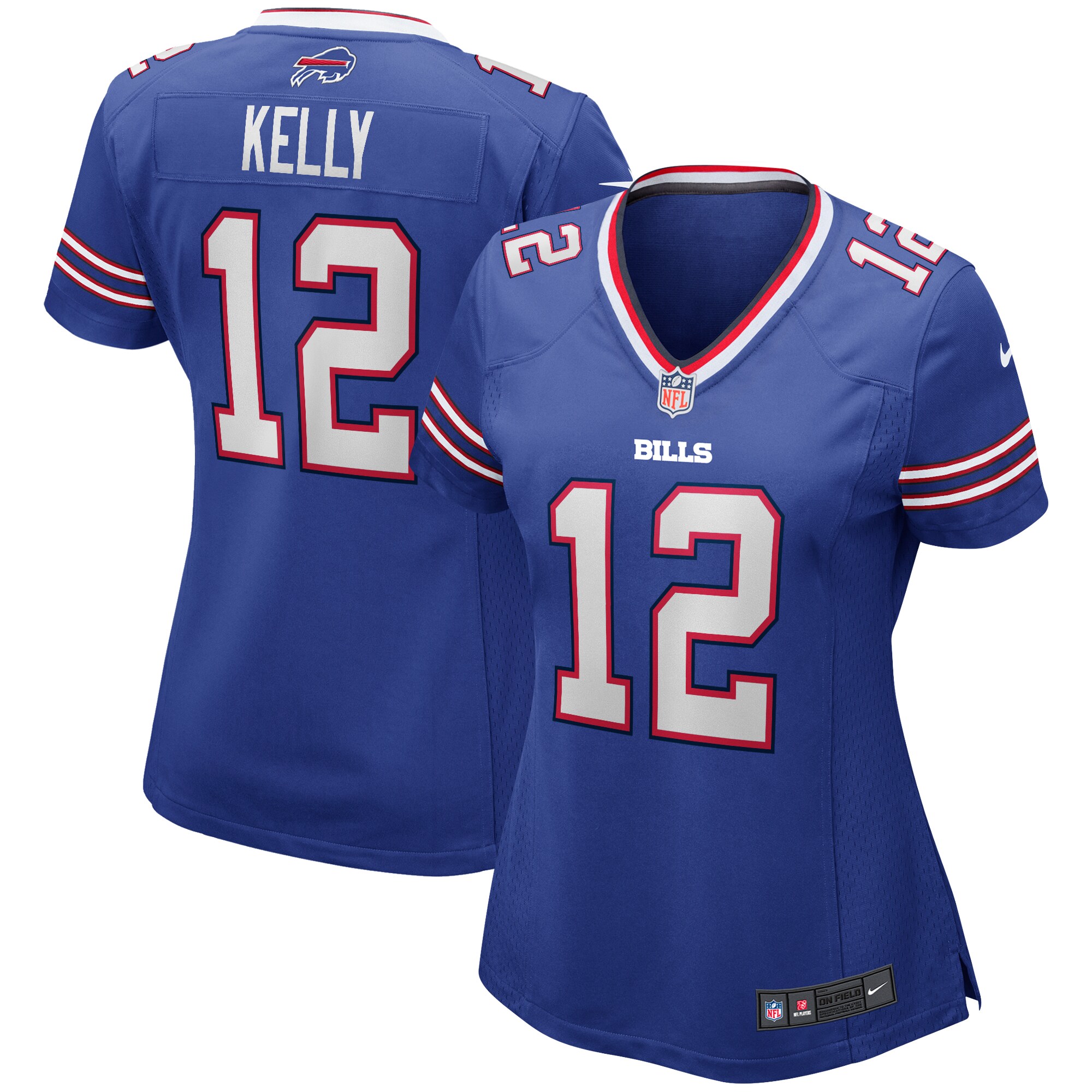 Jim Kelly Buffalo Bills Women's Game Retired Player Jersey - Royal cheap jerseys for sale - CheapJerseys.Shop