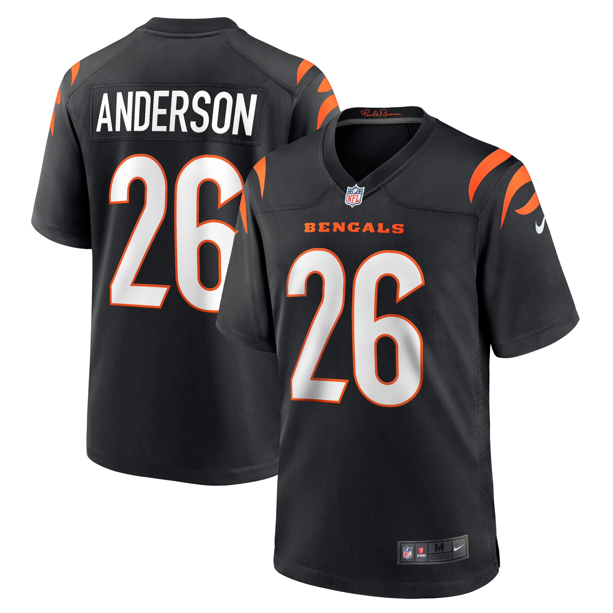 Tycen Anderson Cincinnati Bengals Game Player Jersey - Black cheap jerseys for sale - CheapJerseys.Shop