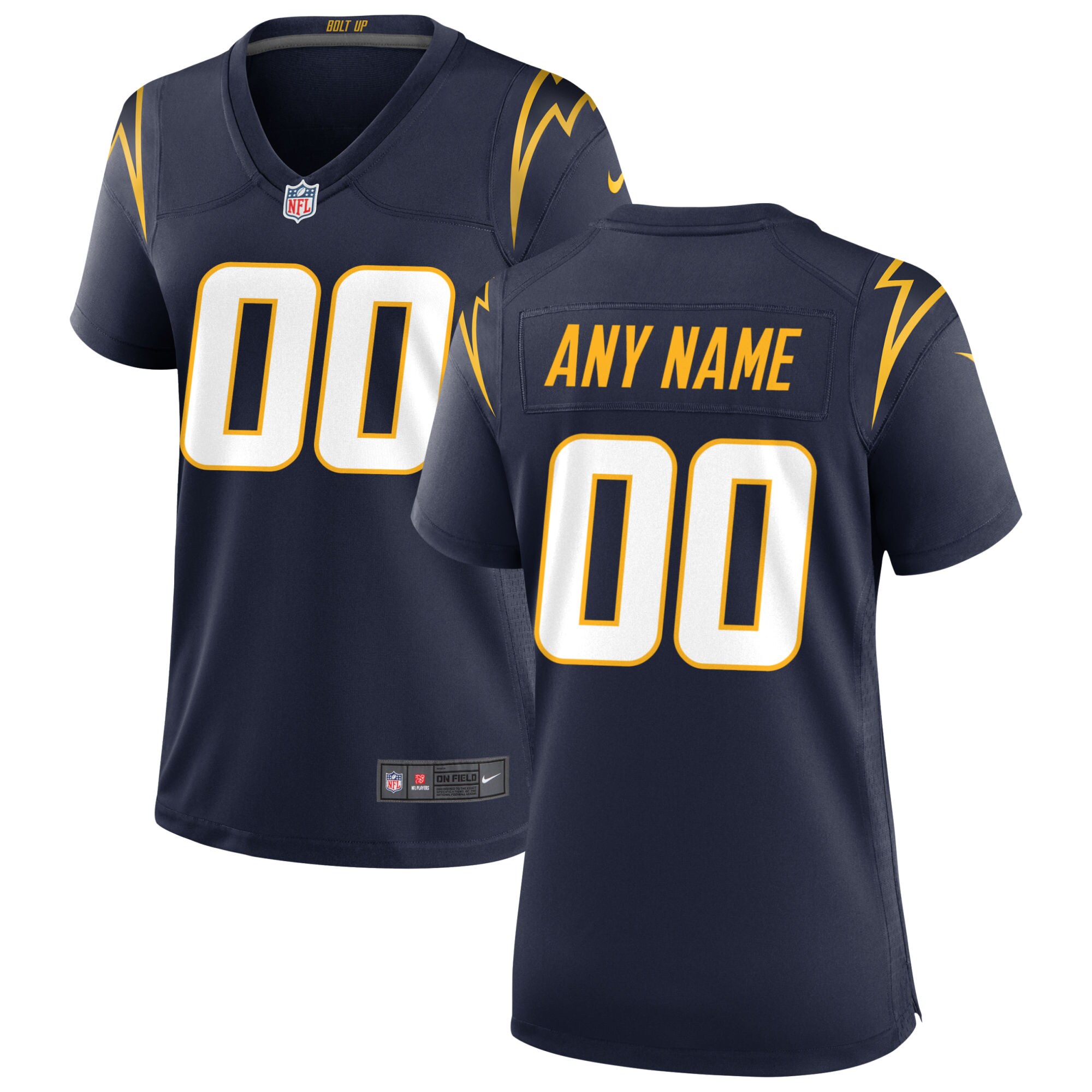 Los Angeles Chargers Women's Alternate Custom Game Jersey - Navy cheap jerseys for sale - CheapJerseys.Shop