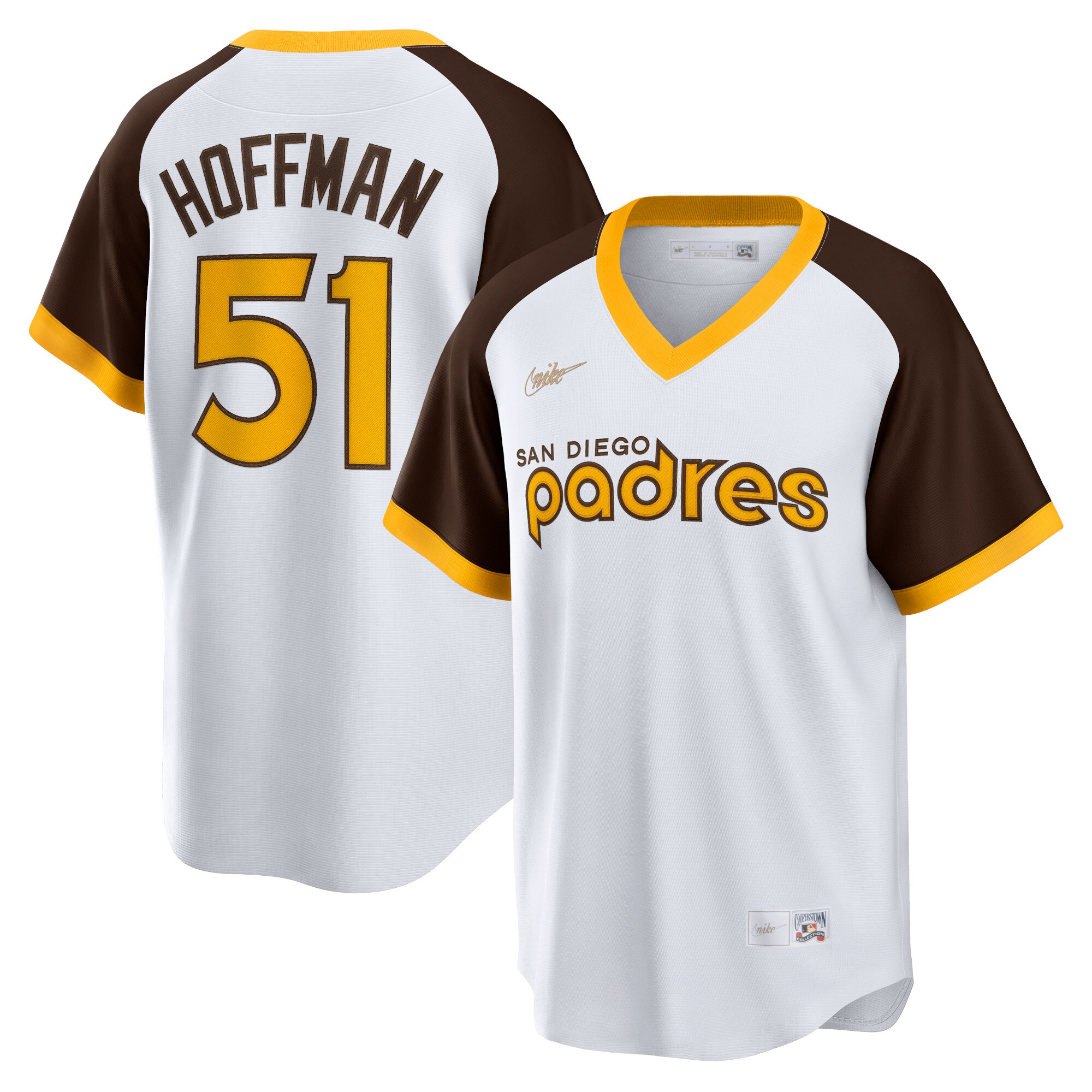Trevor Hoffman San Diego Padres Home Cooperstown Collection Player Jersey - White cheap jerseys for sale - CheapJerseys.Shop