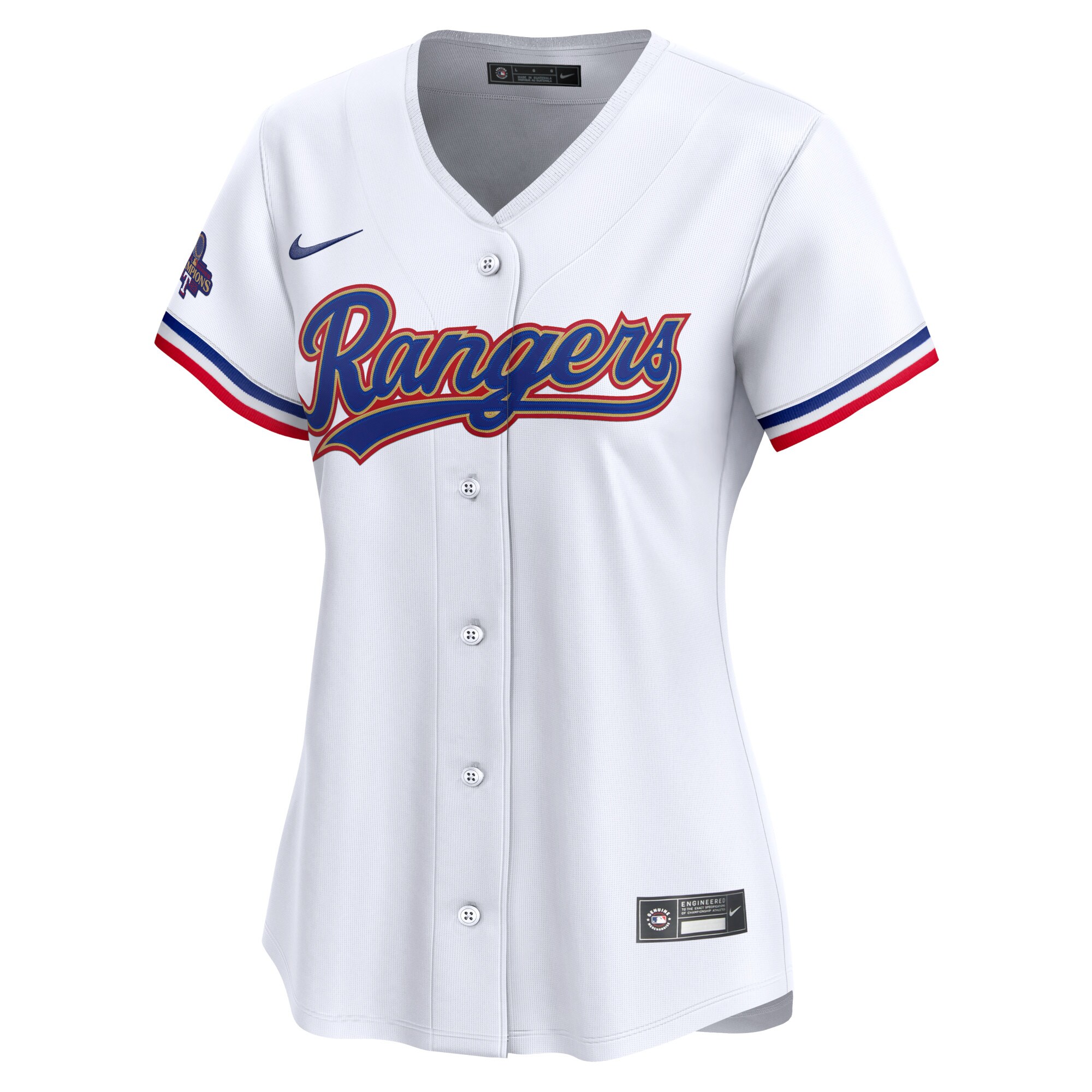 Max Scherzer Texas Rangers Women's 2024 Gold Collection Limited Player Jersey\u00c2\u00a0\u00e2\u20ac\u201c White cheap jerseys for sale - CheapJerseys.Shop