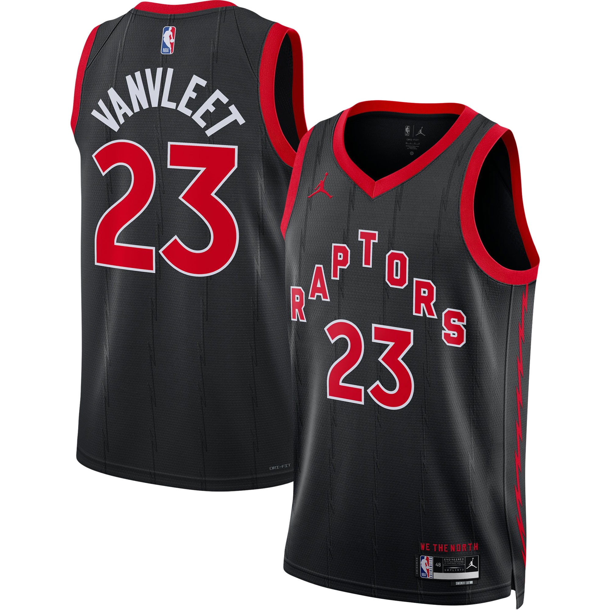 Fred VanVleet Toronto Raptors Jordan Brand Unisex Swingman Jersey - Statement Edition - Black cheap jerseys for sale - CheapJerseys.Shop