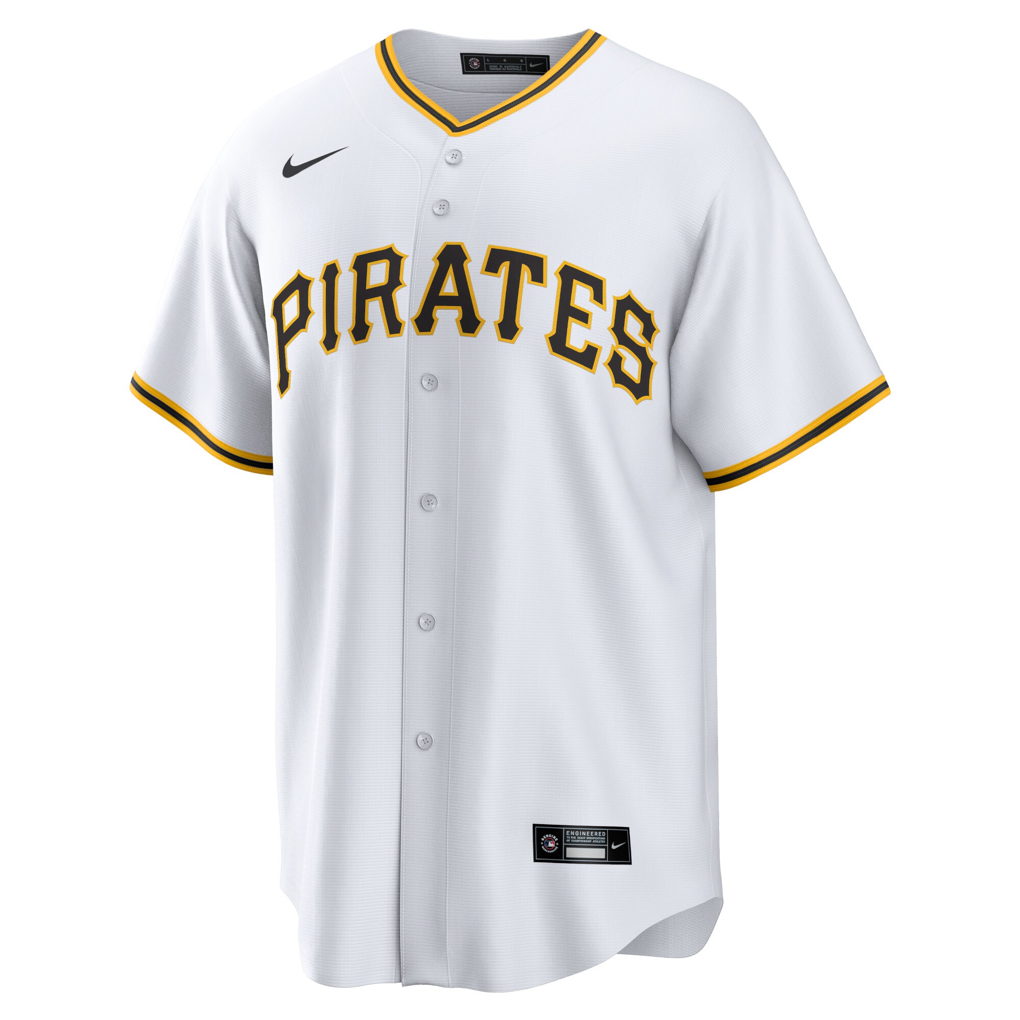 Pittsburgh Pirates Home Blank Replica Jersey - White cheap jerseys for sale - CheapJerseys.Shop