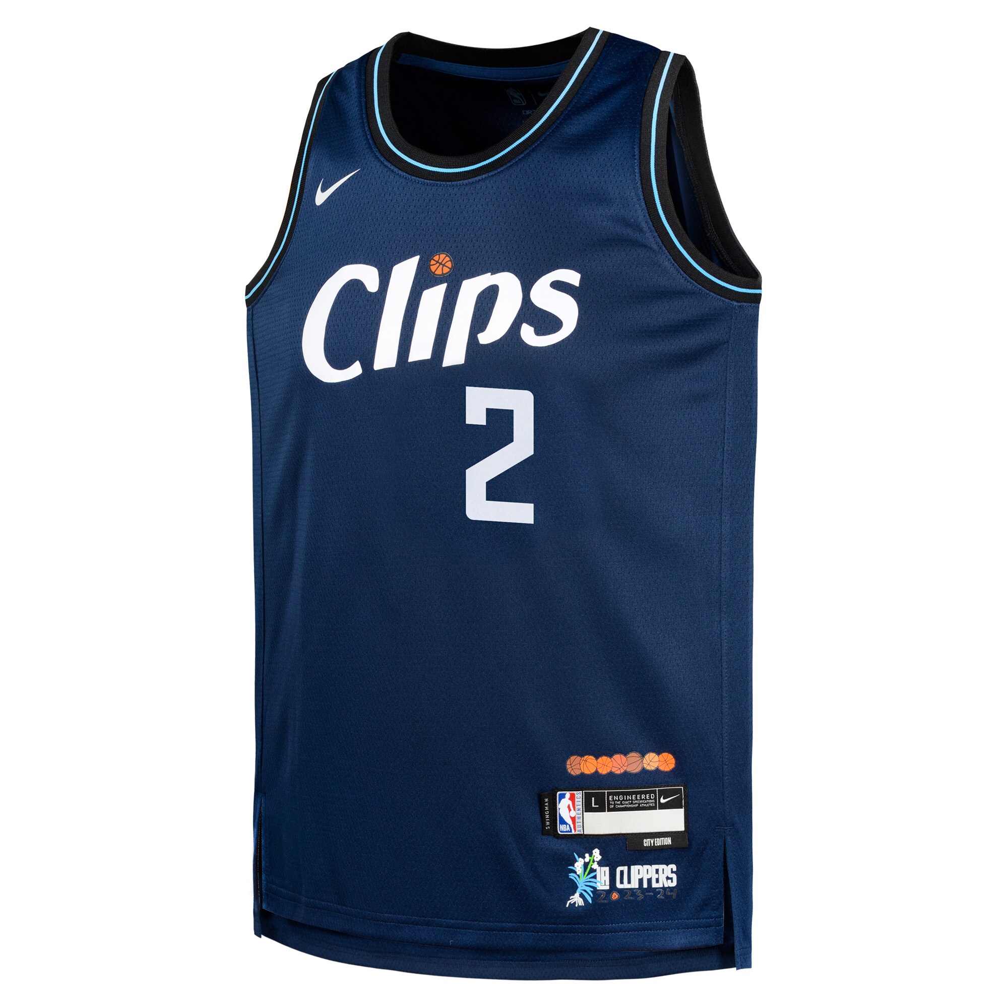 Kawhi Leonard LA Clippers Youth Swingman Replica Jersey - City Edition - Navy cheap jerseys for sale - CheapJerseys.Shop