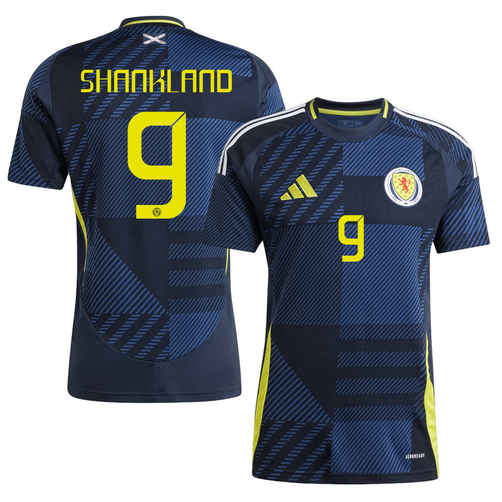 Lawrence Shankland 9 Scotland National Team 2024 Home Men Jersey - Navy cheap jerseys for sale - CheapJerseys.Shop