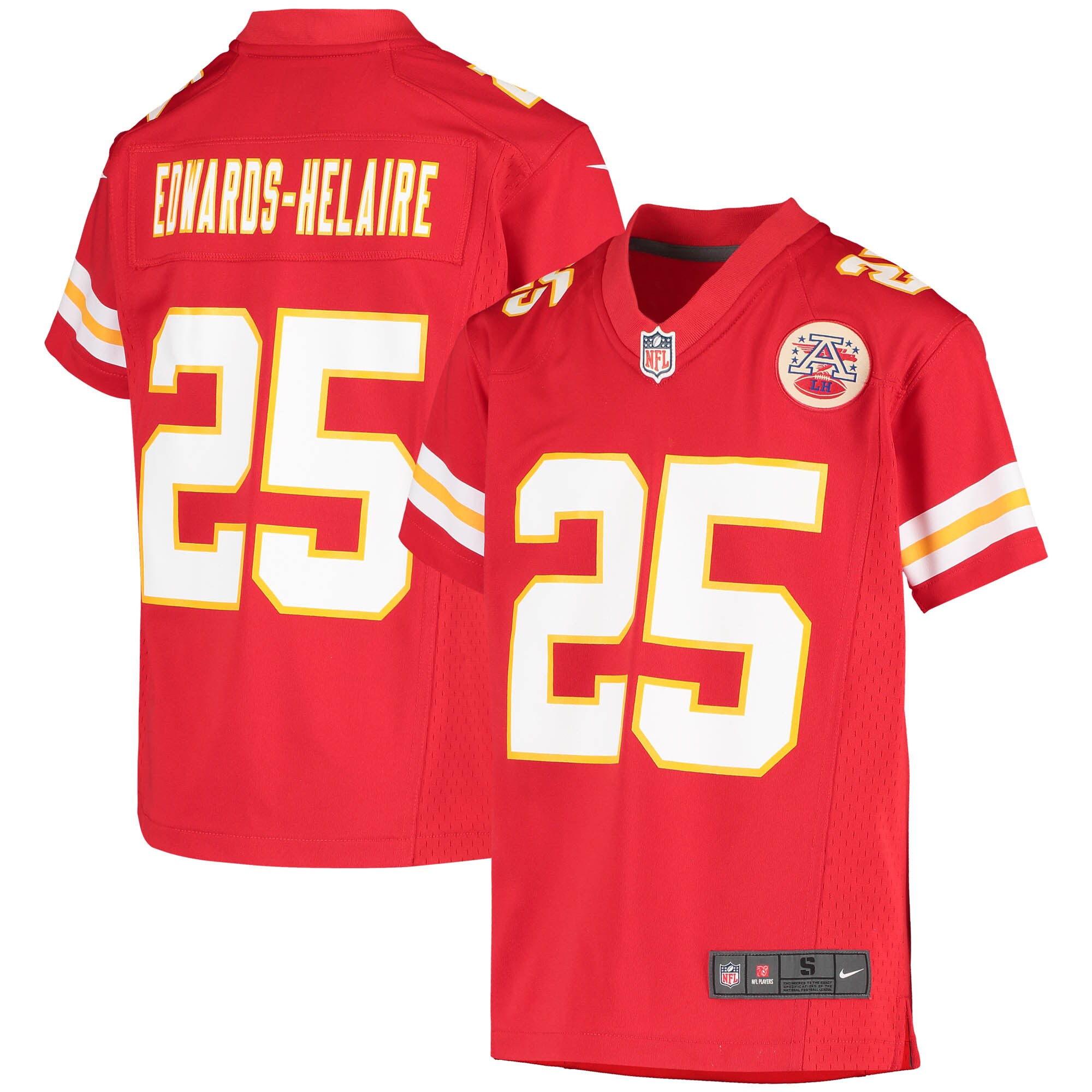 Clyde Edwards-Helaire Kansas City Chiefs Youth Game Jersey - Red cheap jerseys for sale - CheapJerseys.Shop
