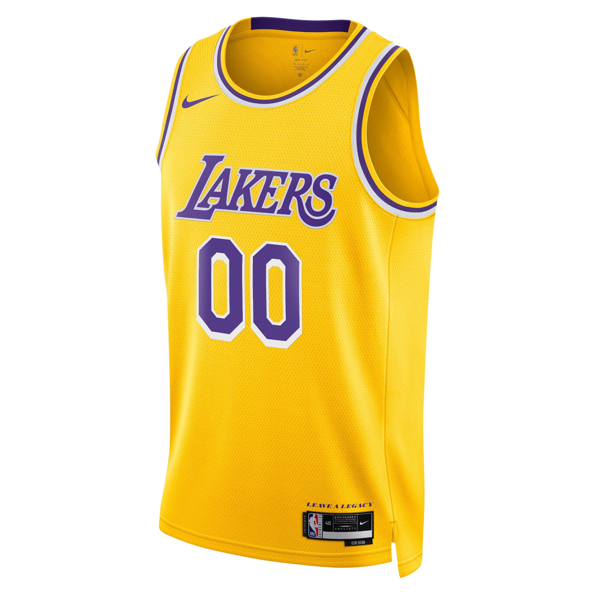 Los Angeles Lakers Unisex Swingman Custom Jersey Gold - Icon Edition cheap jerseys for sale - CheapJerseys.Shop