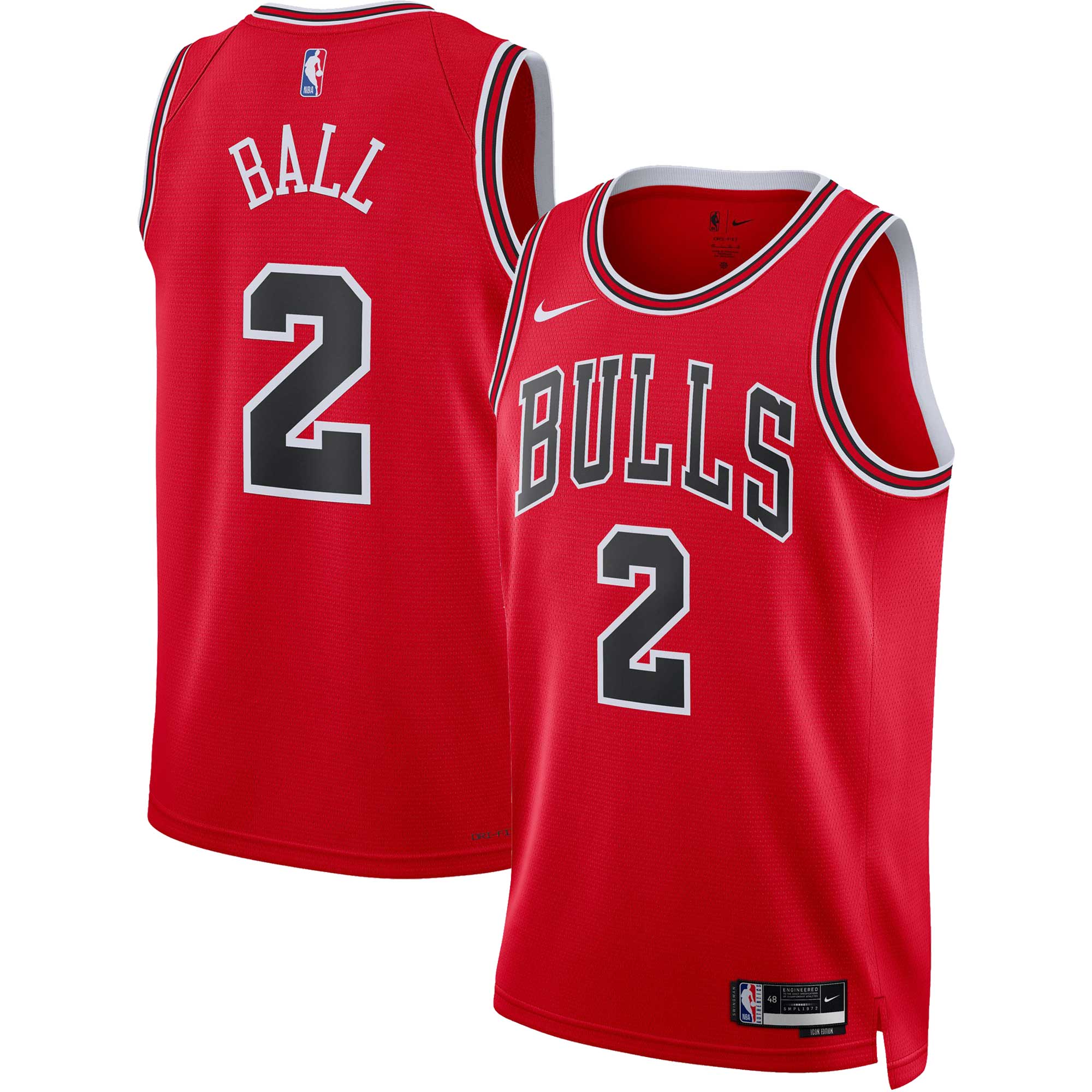 Lonzo Ball Chicago Bulls Unisex Swingman Jersey - Icon Edition - Red cheap jerseys for sale - CheapJerseys.Shop