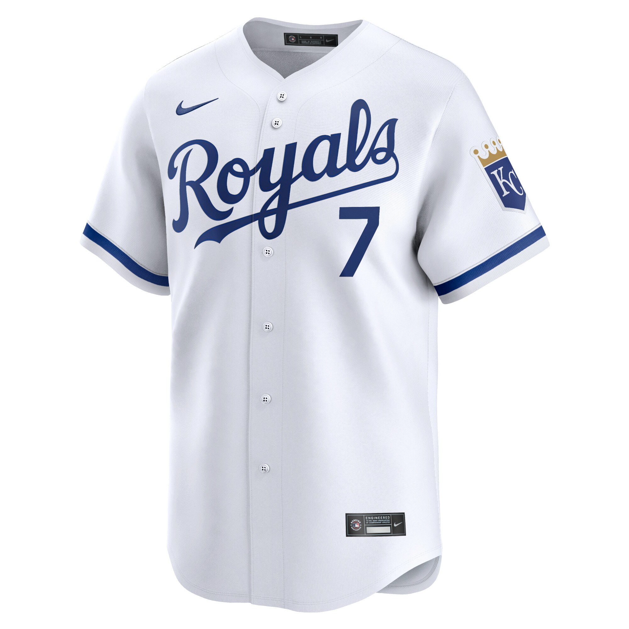 Bobby Witt Jr. Kansas City Royals Home Limited Player Jersey - White cheap jerseys for sale - CheapJerseys.Shop