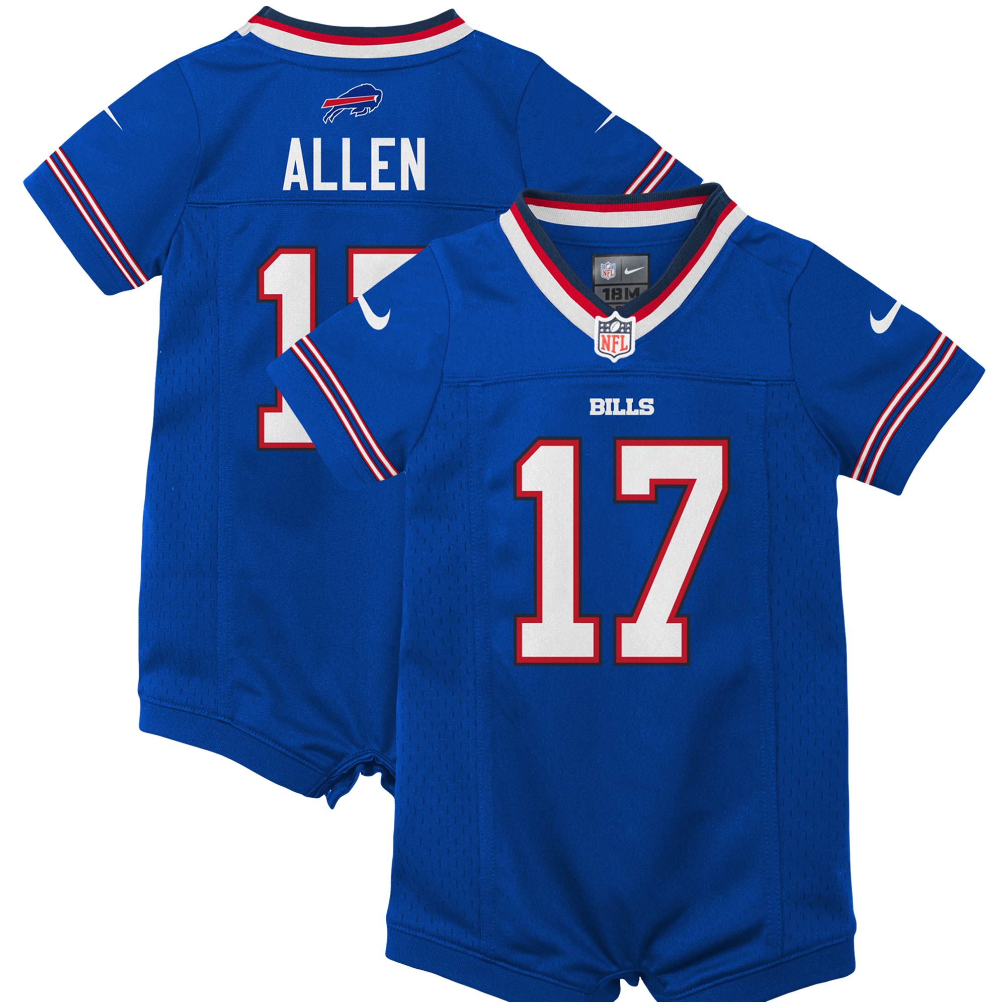 Josh Allen Buffalo Bills Newborn & Infant Romper Jersey - Royal cheap jerseys for sale - CheapJerseys.Shop