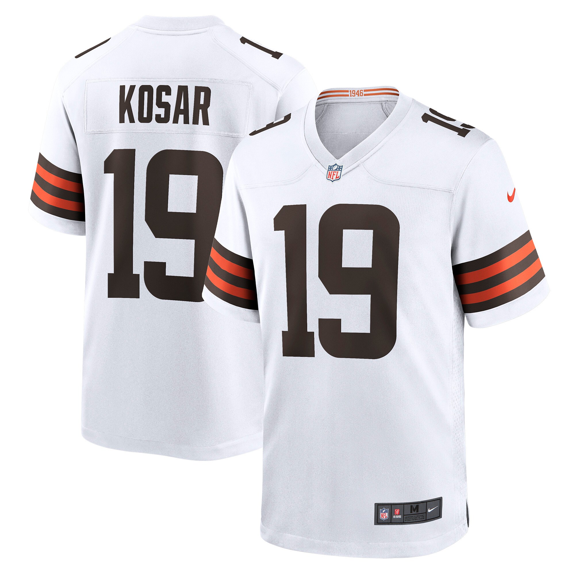 Bernie Kosar Cleveland Browns Retired Player Game Jersey - White cheap jerseys for sale - CheapJerseys.Shop