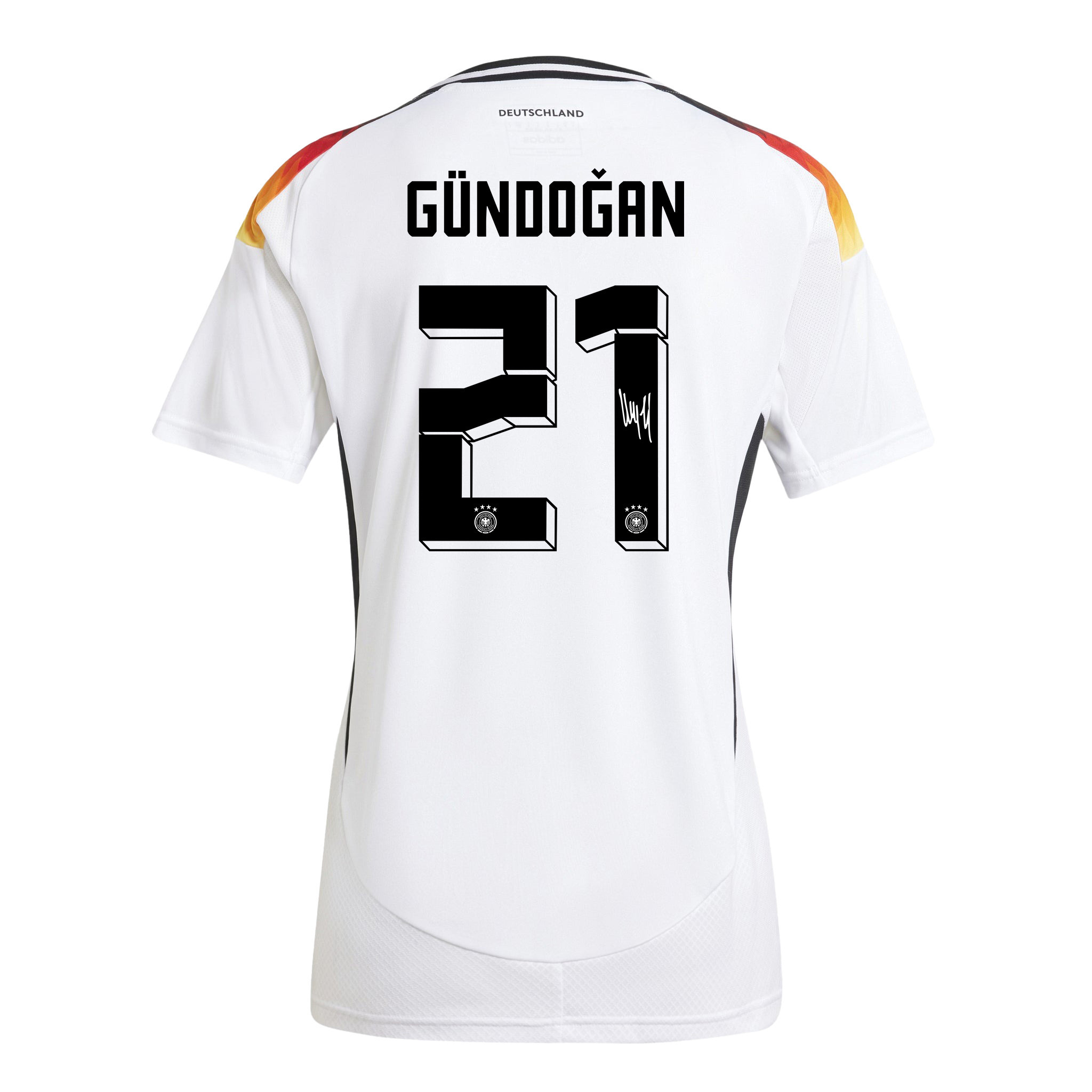 İlkay Gündoğan 21 Signed Germany National Team 2024/25 Home Jersey Autographed - Women cheap jerseys for sale - CheapJerseys.Shop