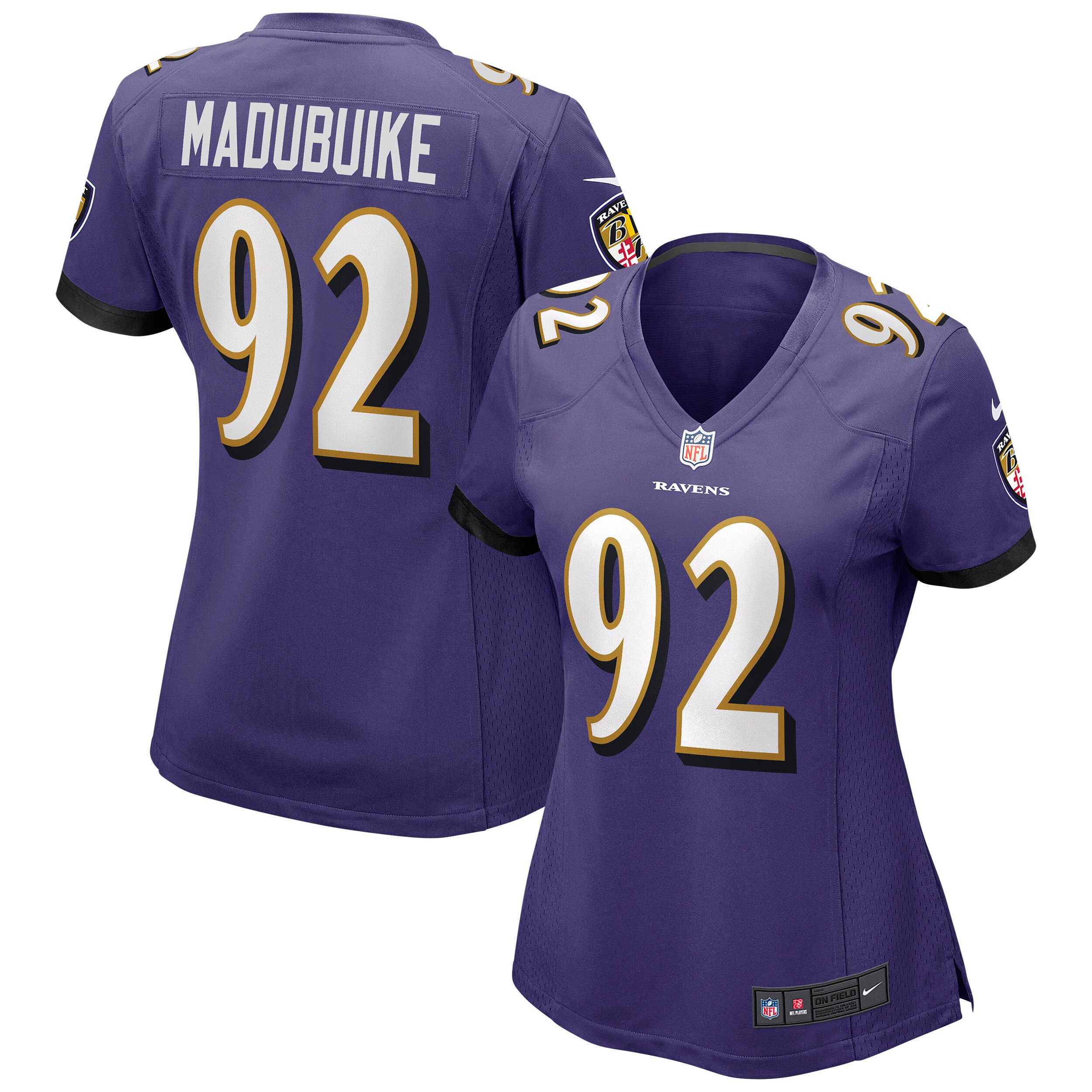 Justin Madubuike Baltimore Ravens Women's Game Jersey - Purple cheap jerseys for sale - CheapJerseys.Shop