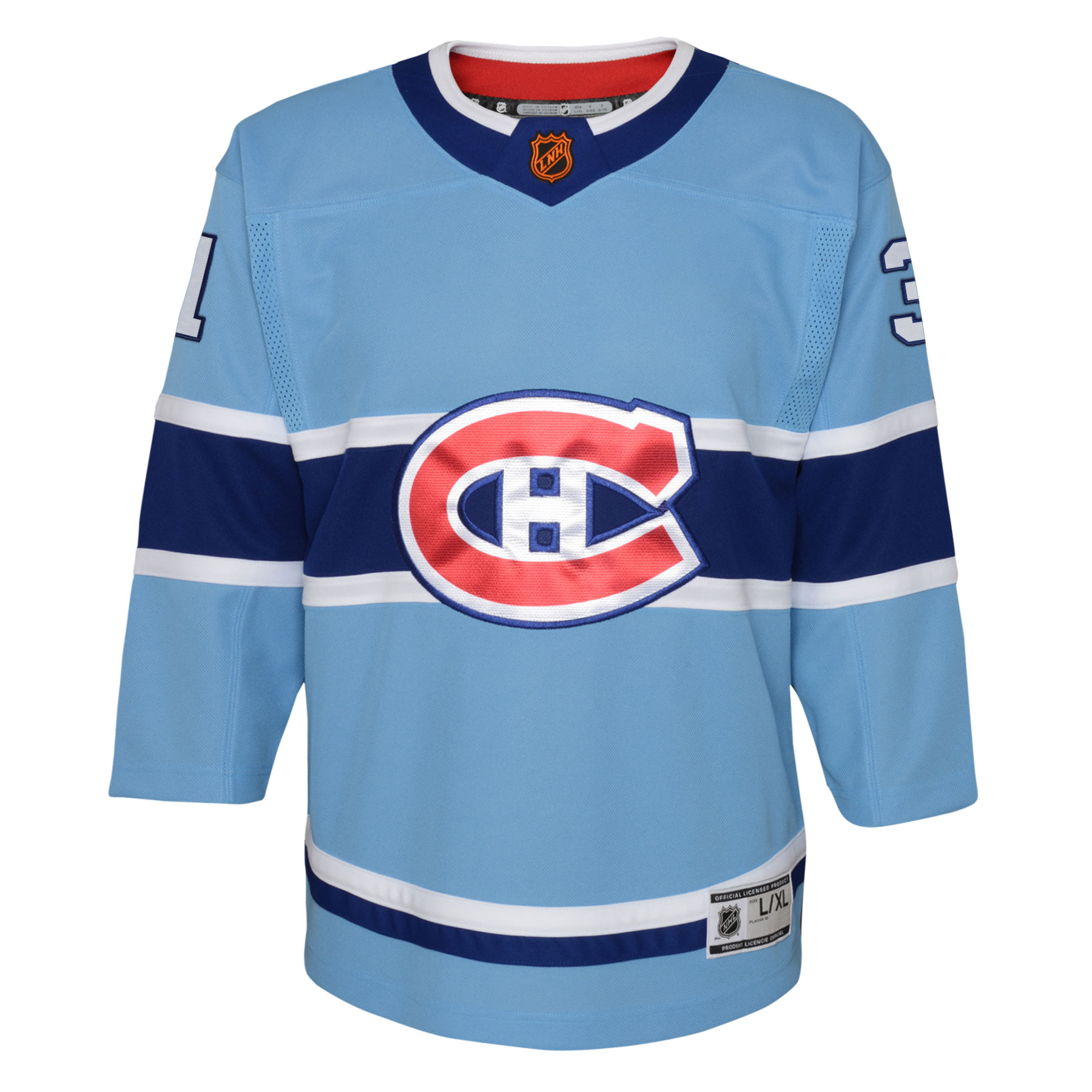Carey Price Montreal Canadiens Youth Special Edition 2.0 Premier Player Jersey - Light Blue cheap jerseys for sale - CheapJerseys.Shop