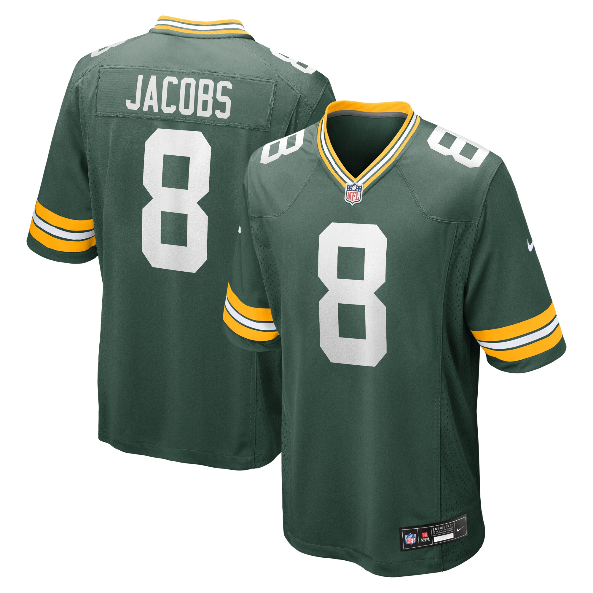 Josh Jacobs Green Bay Packers Team Game Jersey - Green cheap jerseys for sale - CheapJerseys.Shop