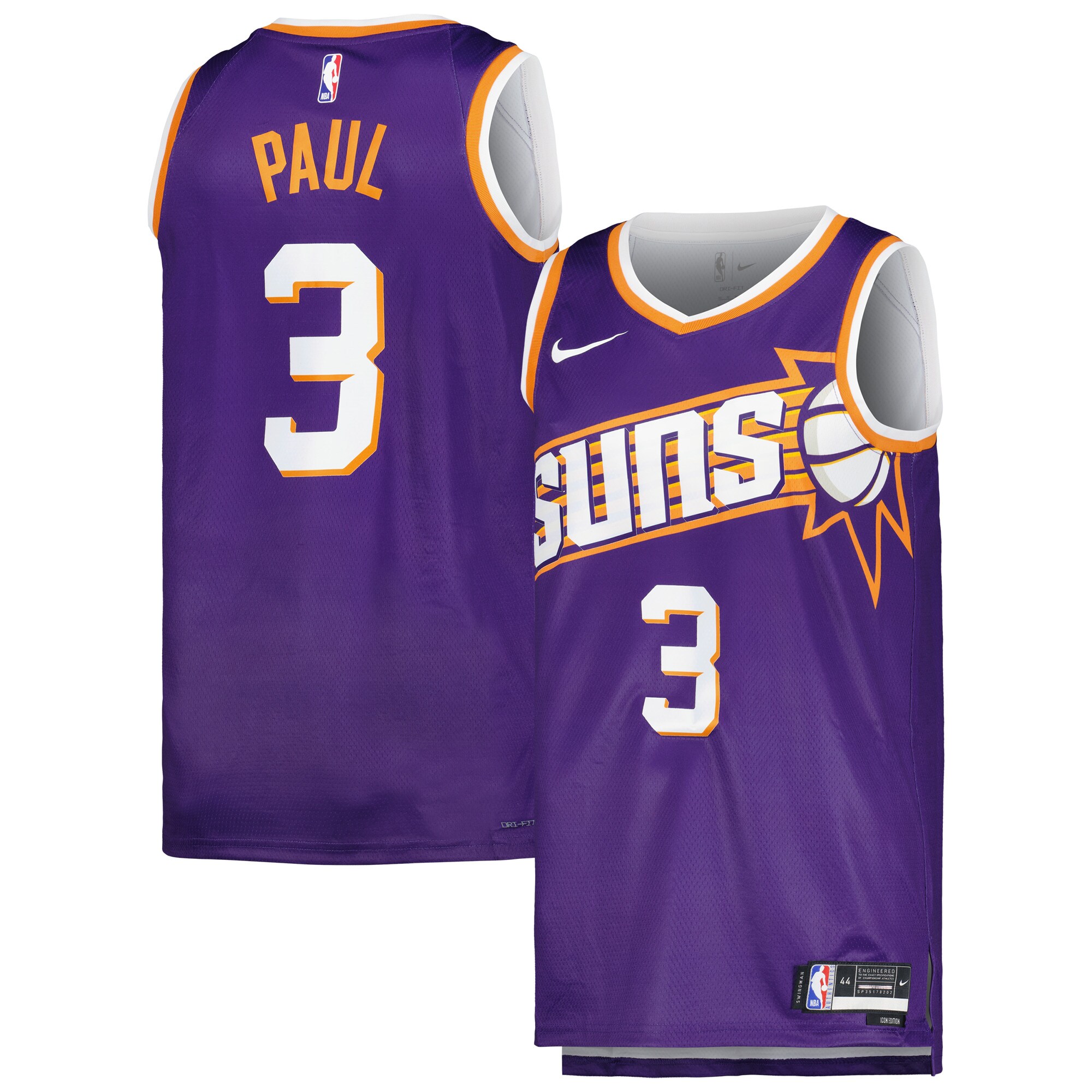 Chris Paul Phoenix Suns Unisex Swingman Jersey - Icon Edition - Purple cheap jerseys for sale - CheapJerseys.Shop